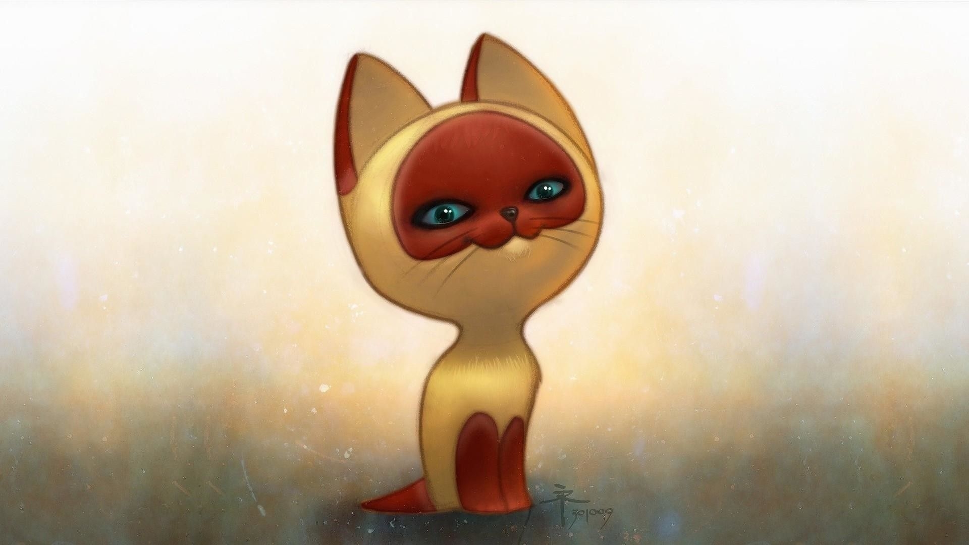 1920x1080 Cartoon Cat Wallpaper background picture, Desktop