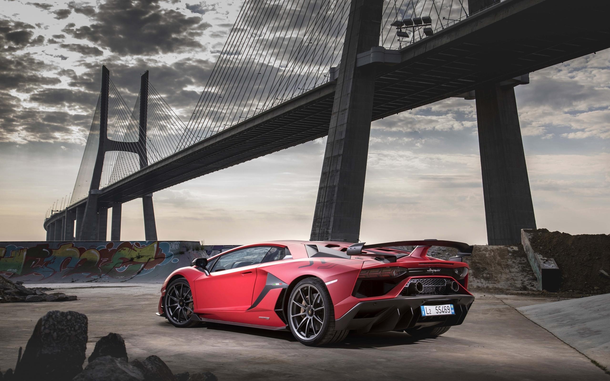 2560x1600 Wallpaper Lamborghini Aventador SVJ, Red, Car, SportCar Desktop, Desktop