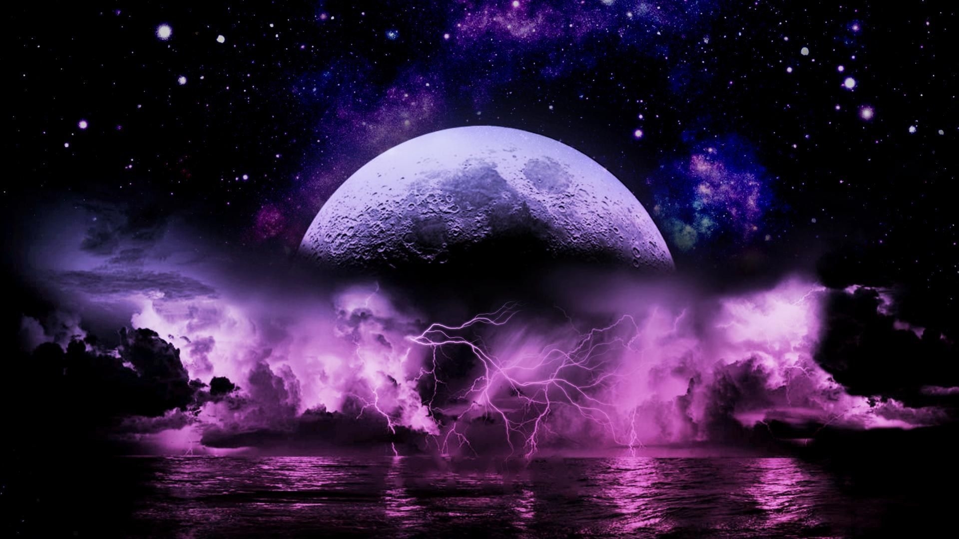 1920x1080 Purple Lightning Wallpaper Free Purple Lightning Background, Desktop