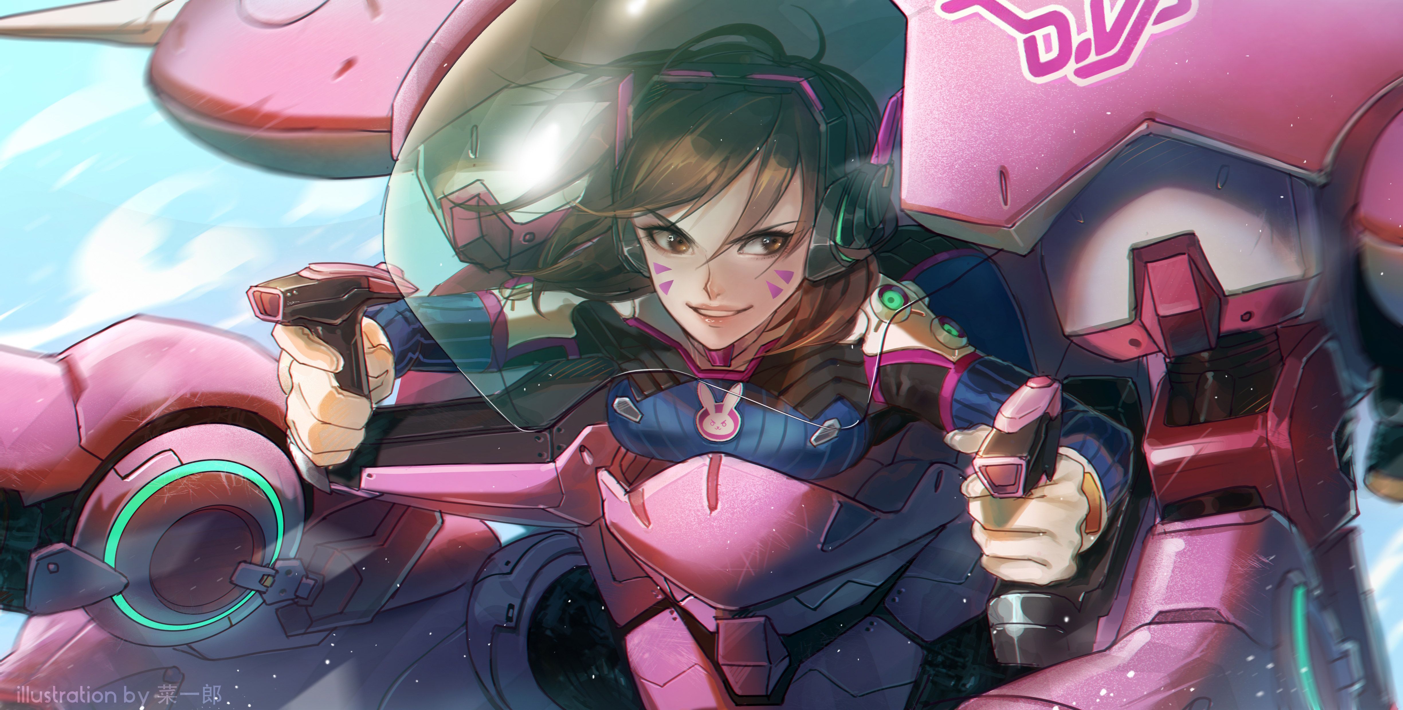 4900x2480 Dva Overwatch Artwork 4k 5k, HD Games, 4k Wallpaper, Image, Desktop