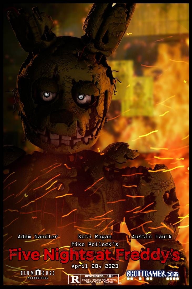 730x1100 School Photohop Project: FNaF Movie Poster by TF541Productions. Fnaf movie, Fnaf, Fnaf drawings, Phone