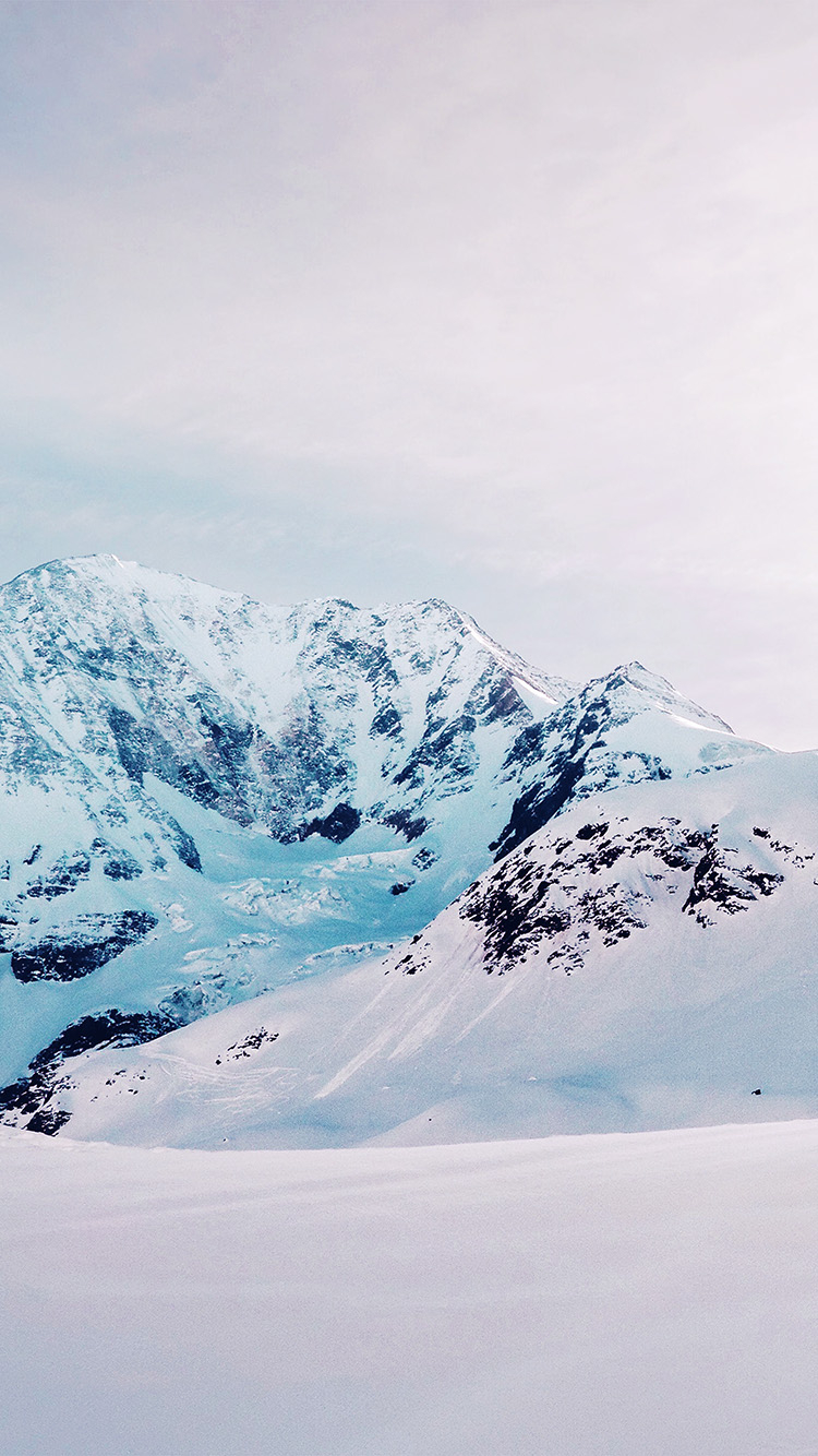 750x1340 Snow Winter Mountain White Nature, Phone