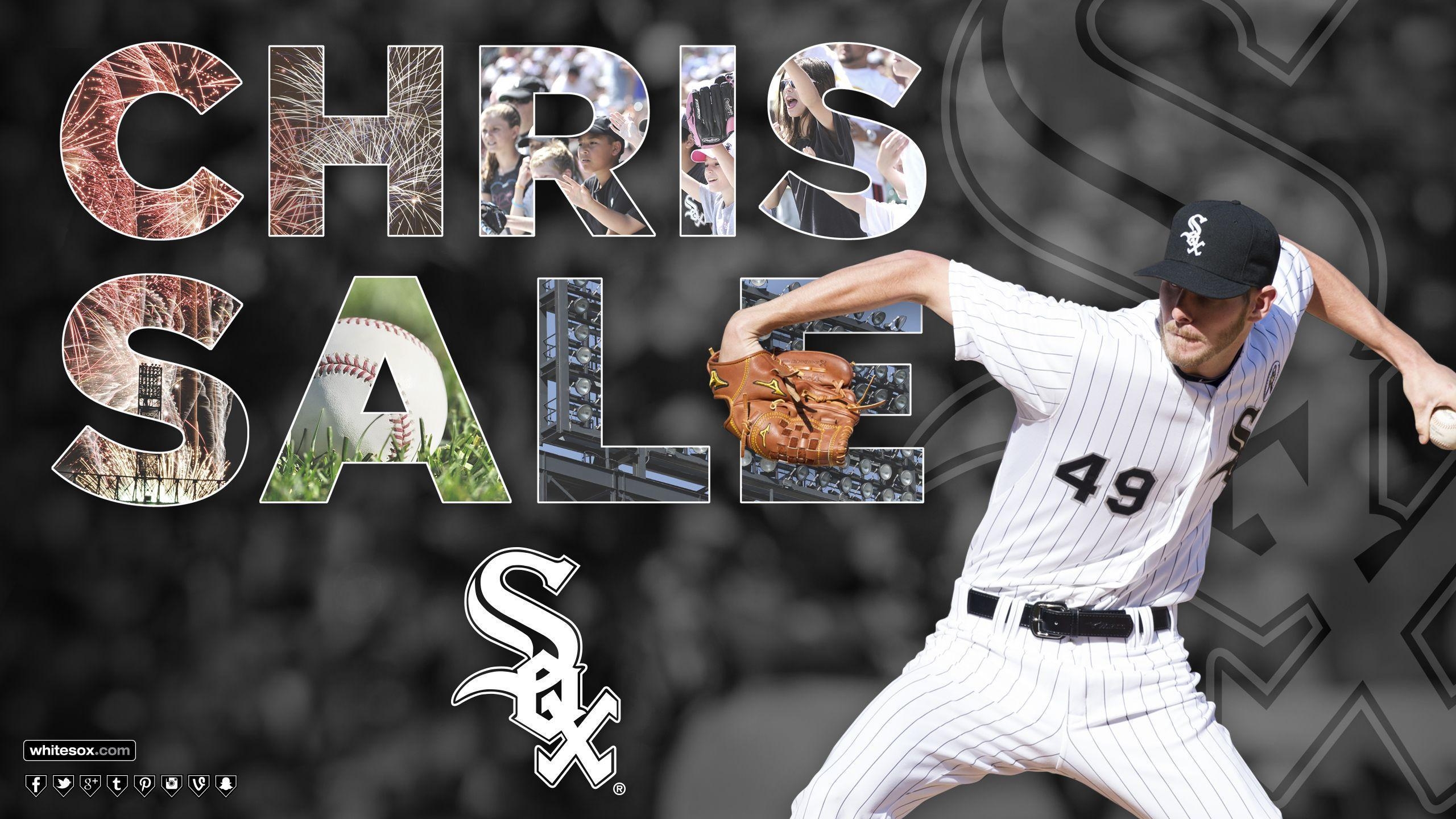 2560x1440 MLB Chicago White Sox Chris Sale wallpaper HD 2016 in Baseball, Desktop