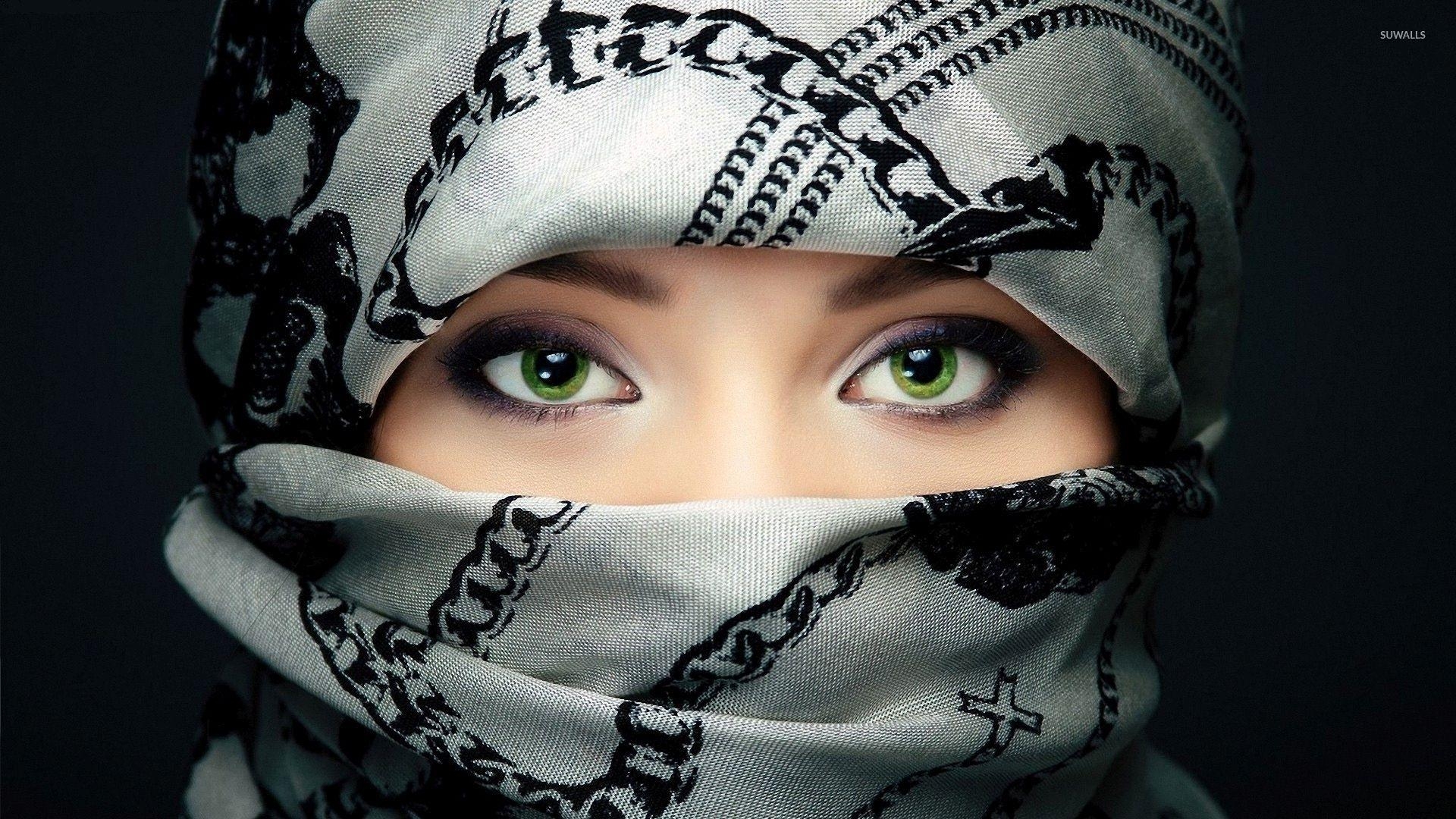 1920x1080 Amazing green eyes of an arabian girl wallpaper wallpaper, Desktop