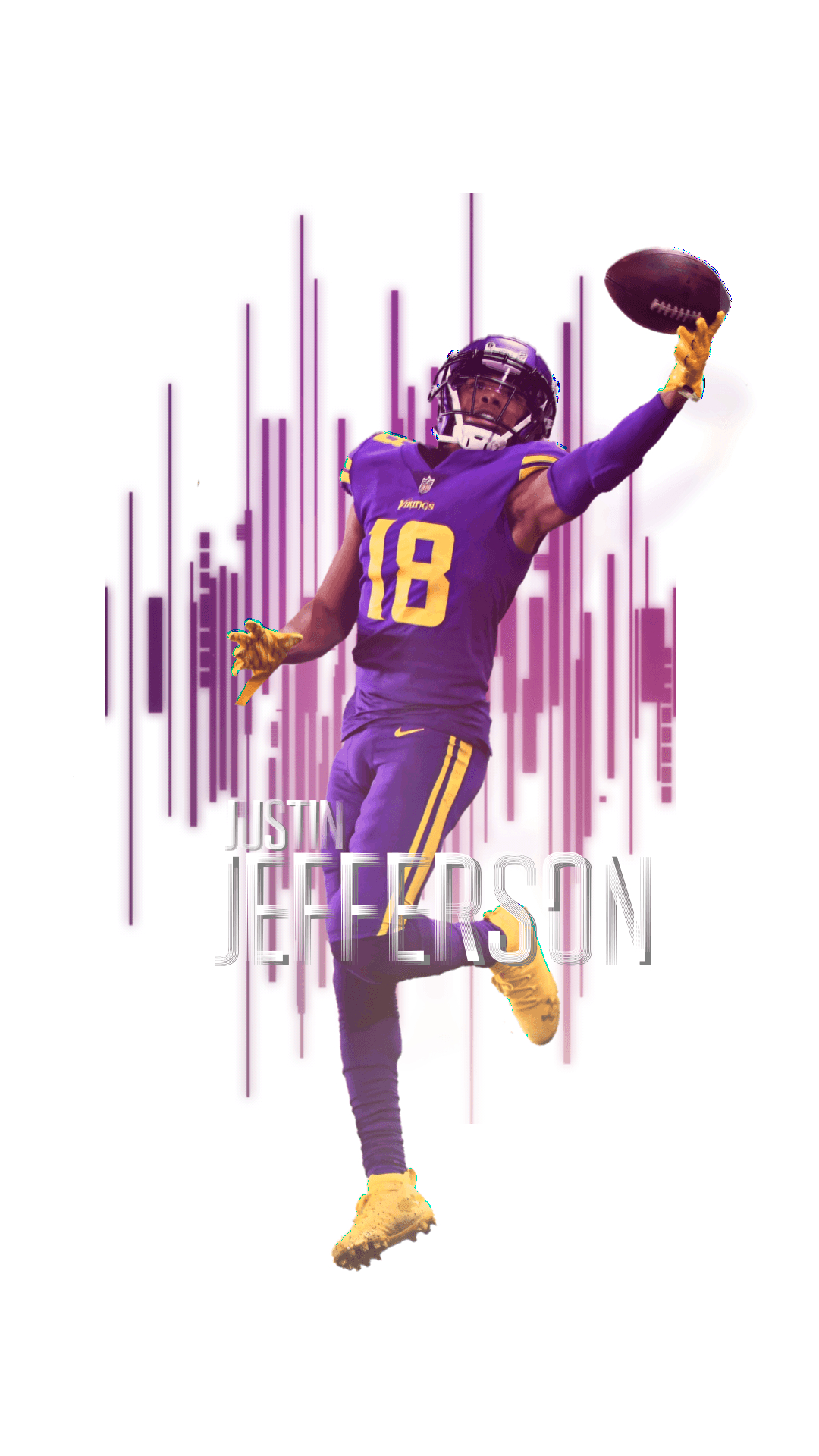 1080x1920 JUSTIN JEFFERSON. WR. MINNESOTA VIKINGS on Sports, Phone