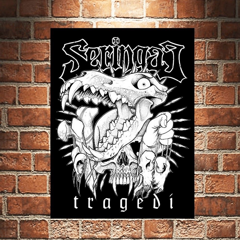 1000x1000 Seringai Tragedi Poster Kayu Pajangan Dekorasi Dinding Rumah Wall, Phone