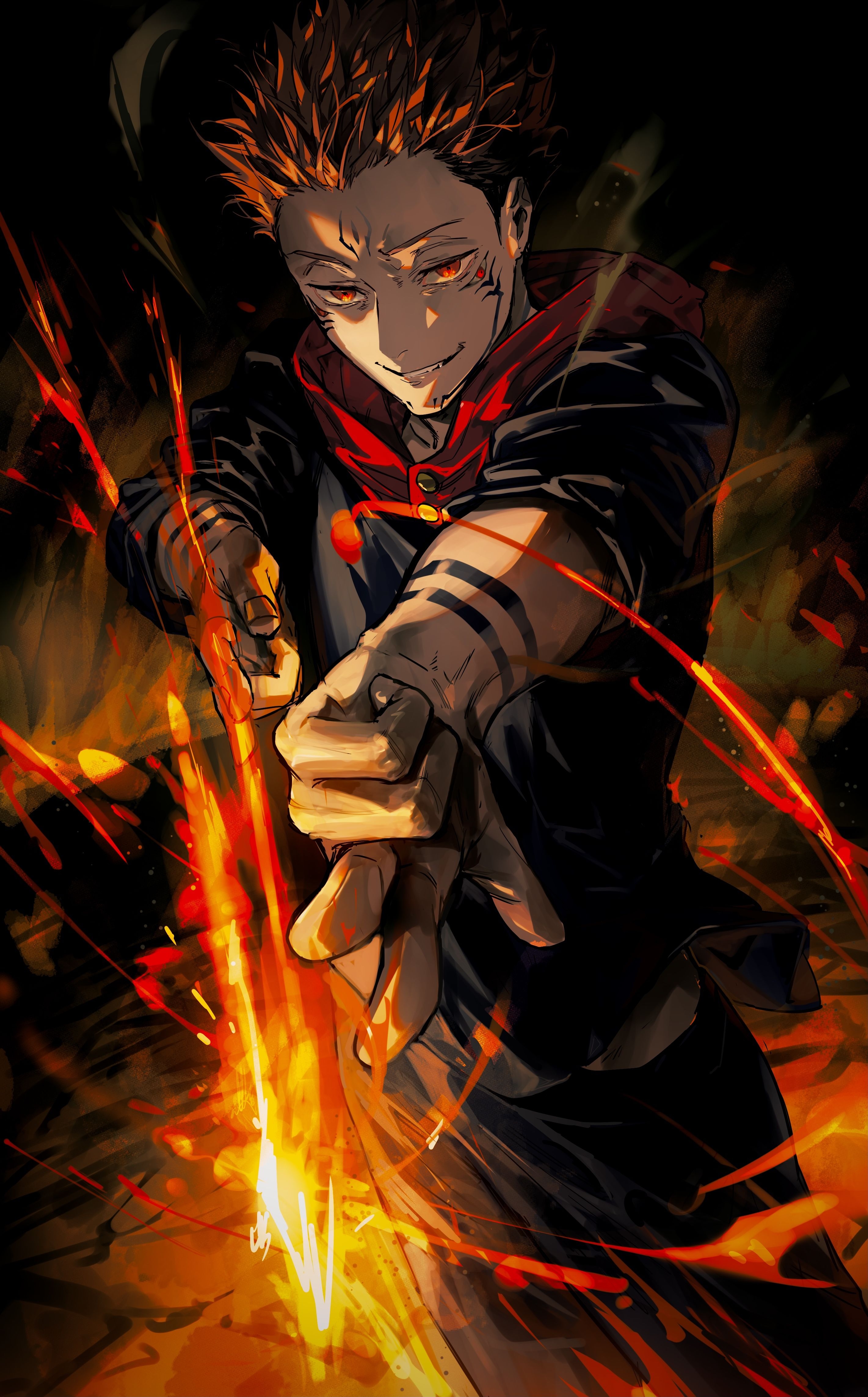 2850x4580 Sukuna (Jujutsu Kaisen) Anime Image Board, Phone