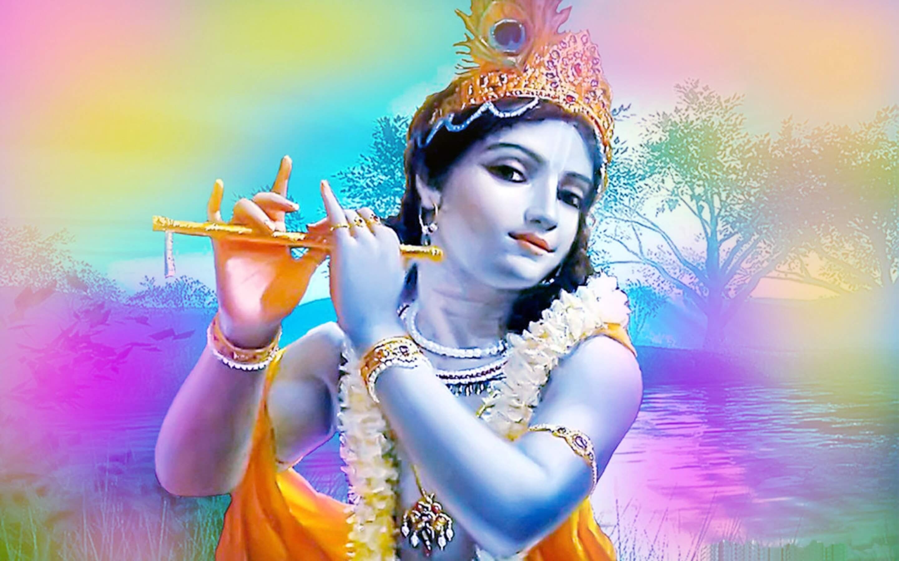 2890x1800 Wallpaper Krishna Bhagwan Ka, Desktop