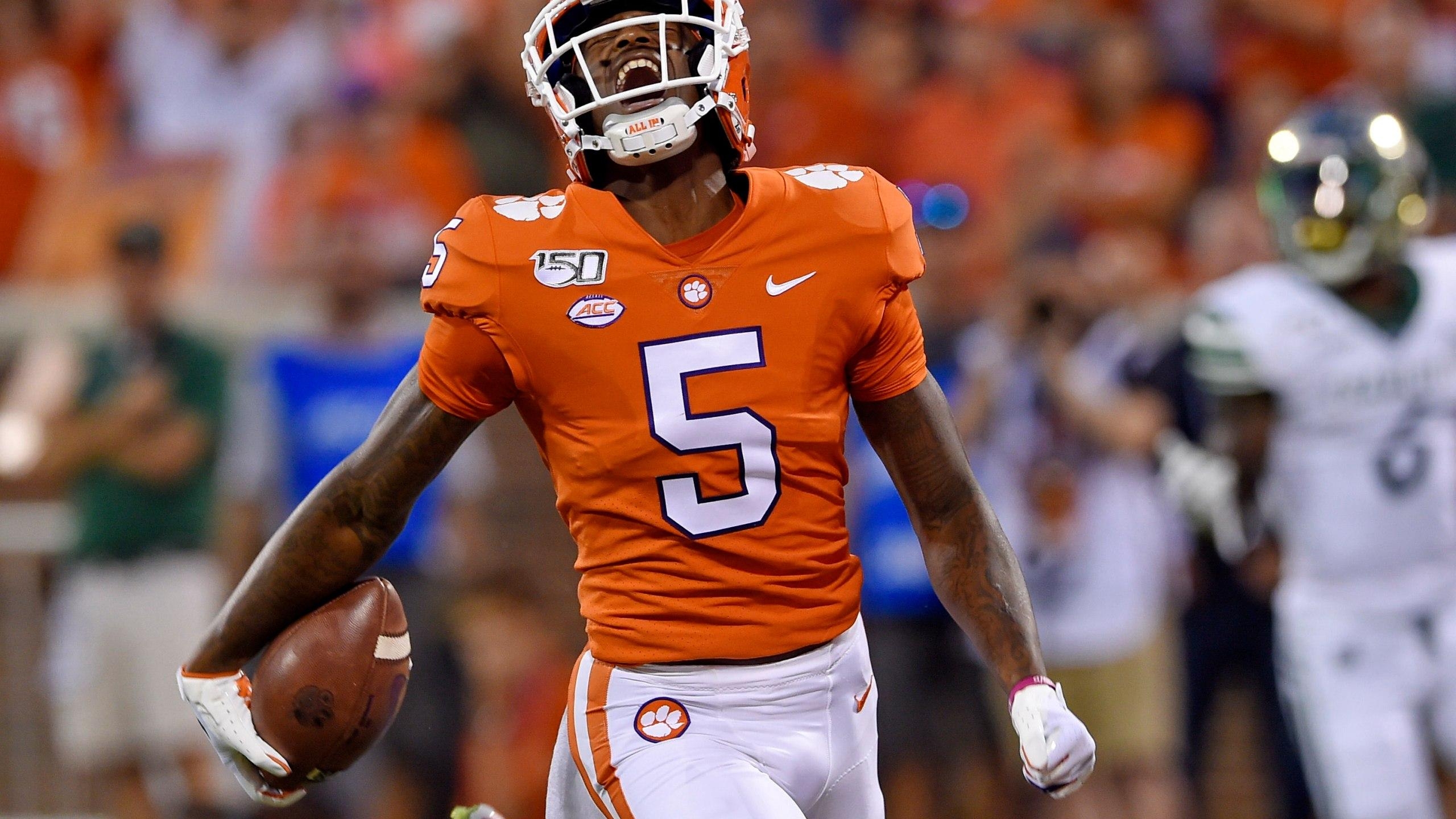 2560x1440 Clemson's leading receiver Tee Higgins to enter NFL draft, Desktop