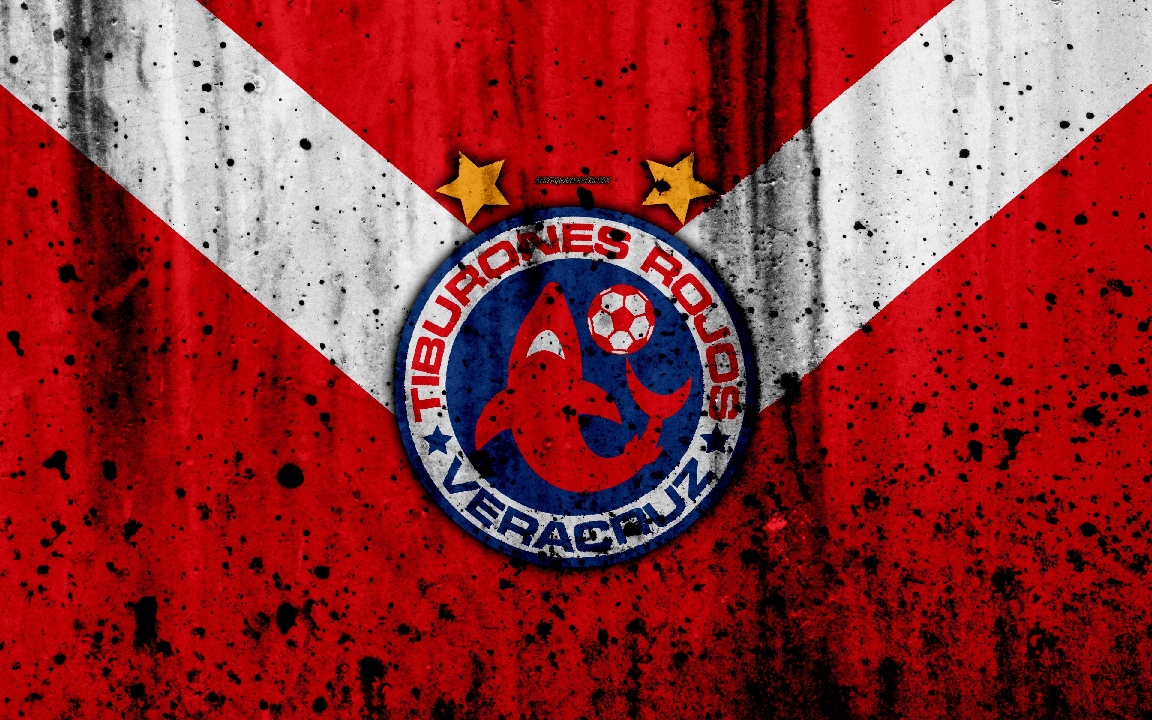 3840x2400 Download wallpaper Tiburones Rojos de Veracruz, Veracruz FC, 4k, Desktop