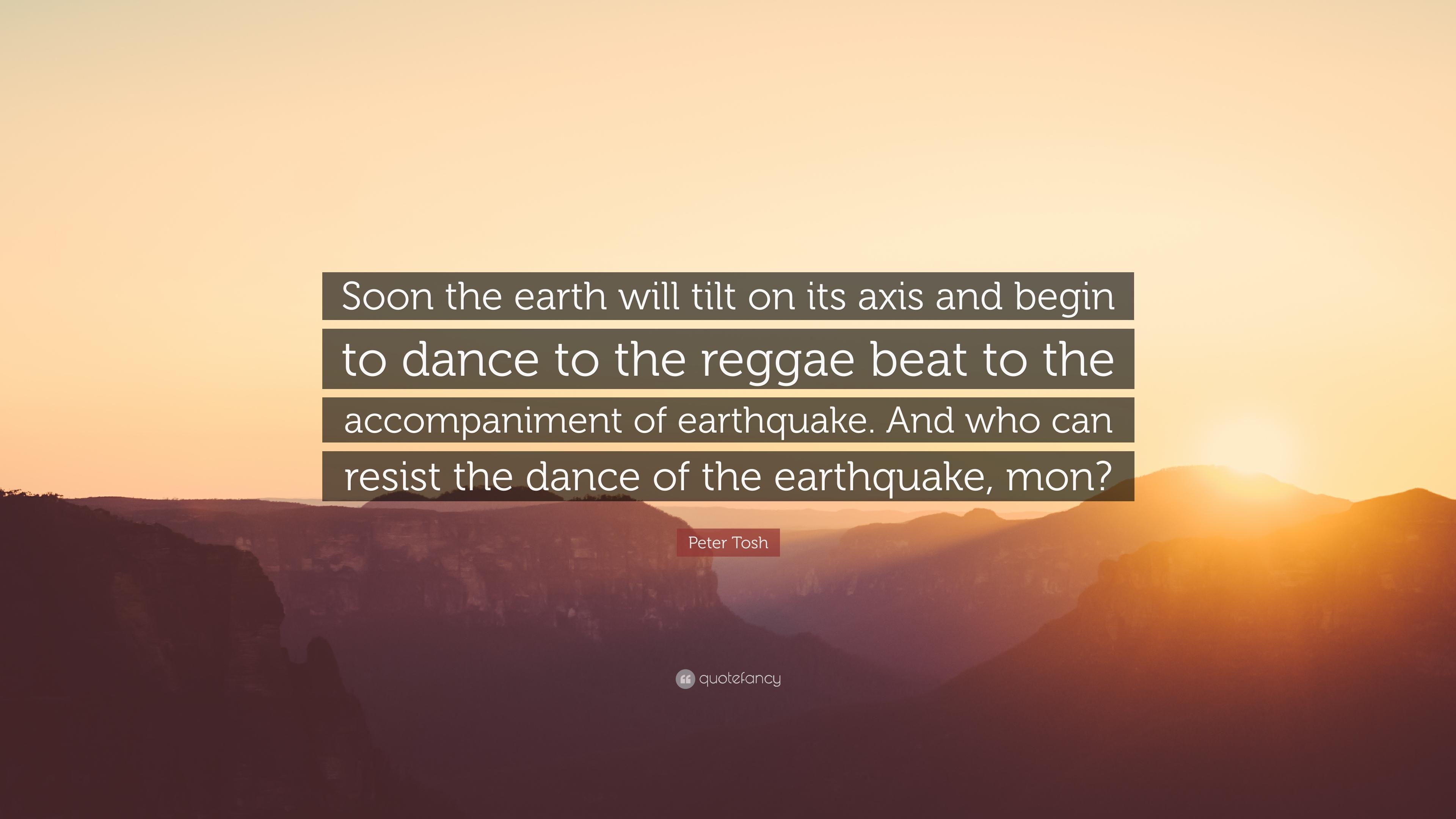 3840x2160 Peter Tosh Quote: “Soon the earth will tilt on its axis and begin to, Desktop