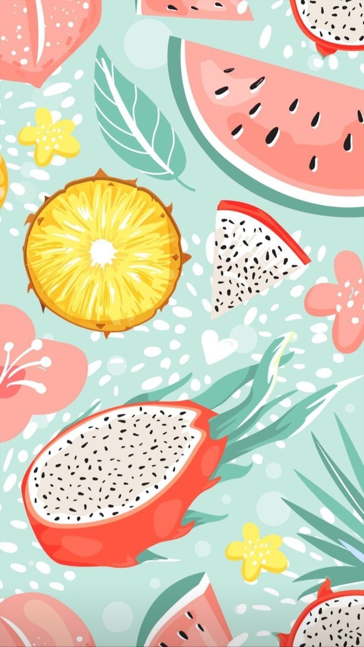 740x1310 Fruit wallpaper pattern, Phone