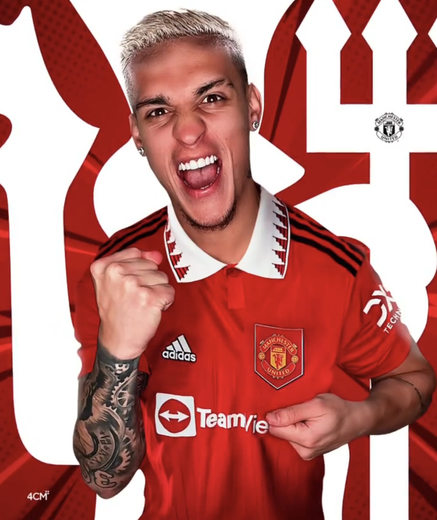 1430x1700 Photos Antony in Man Utd kit after completing £86m move, Phone