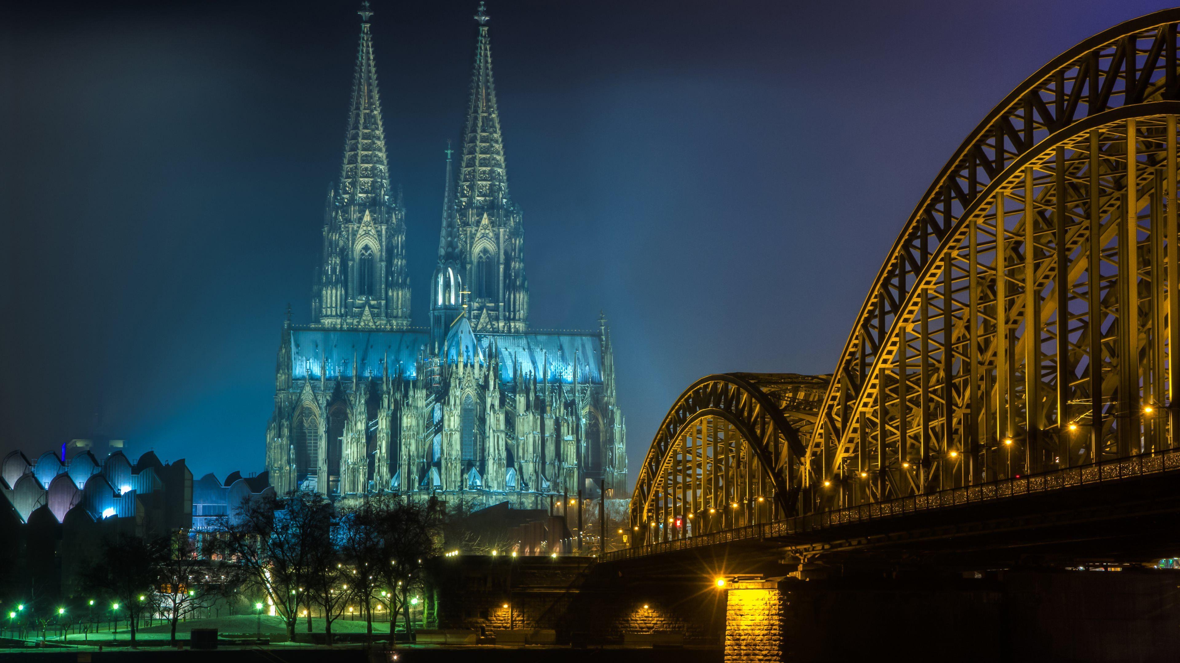 3840x2160 Cologne Cathedral HD Wallpaper, Desktop