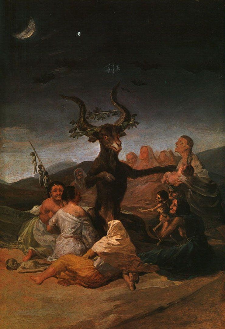 740x1080 Witches Sabbath Goya Wallpaper Image, Phone