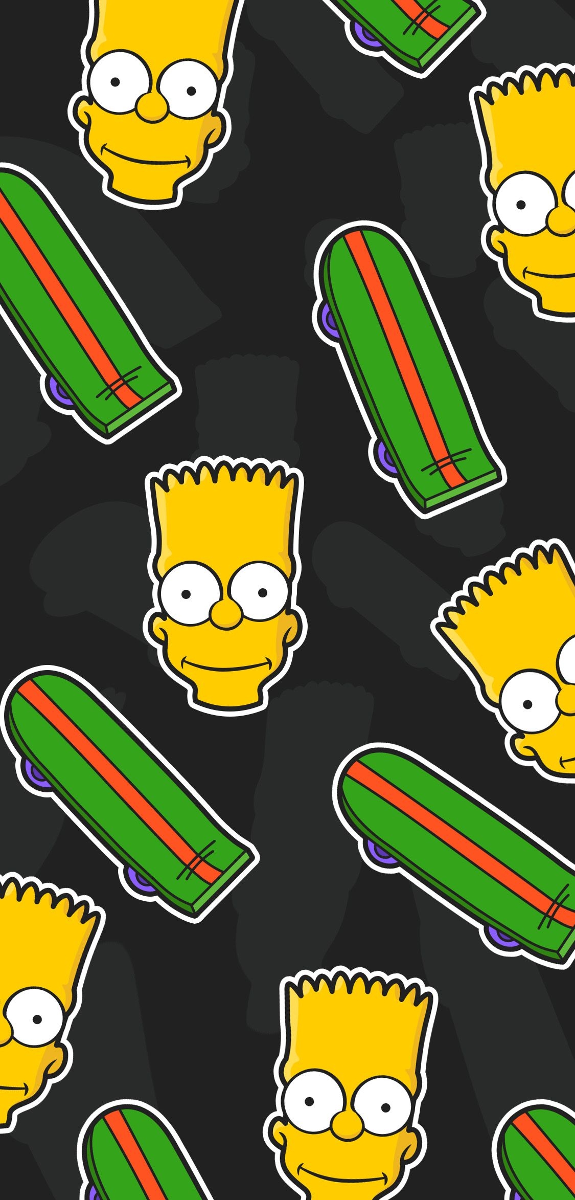 1130x2350 The Simpsons Bart Skateboard Skateboard Phone Wallpaper. Simpson wallpaper iphone, Bart simpson art, Bart simpson wallpaper iphone, Phone