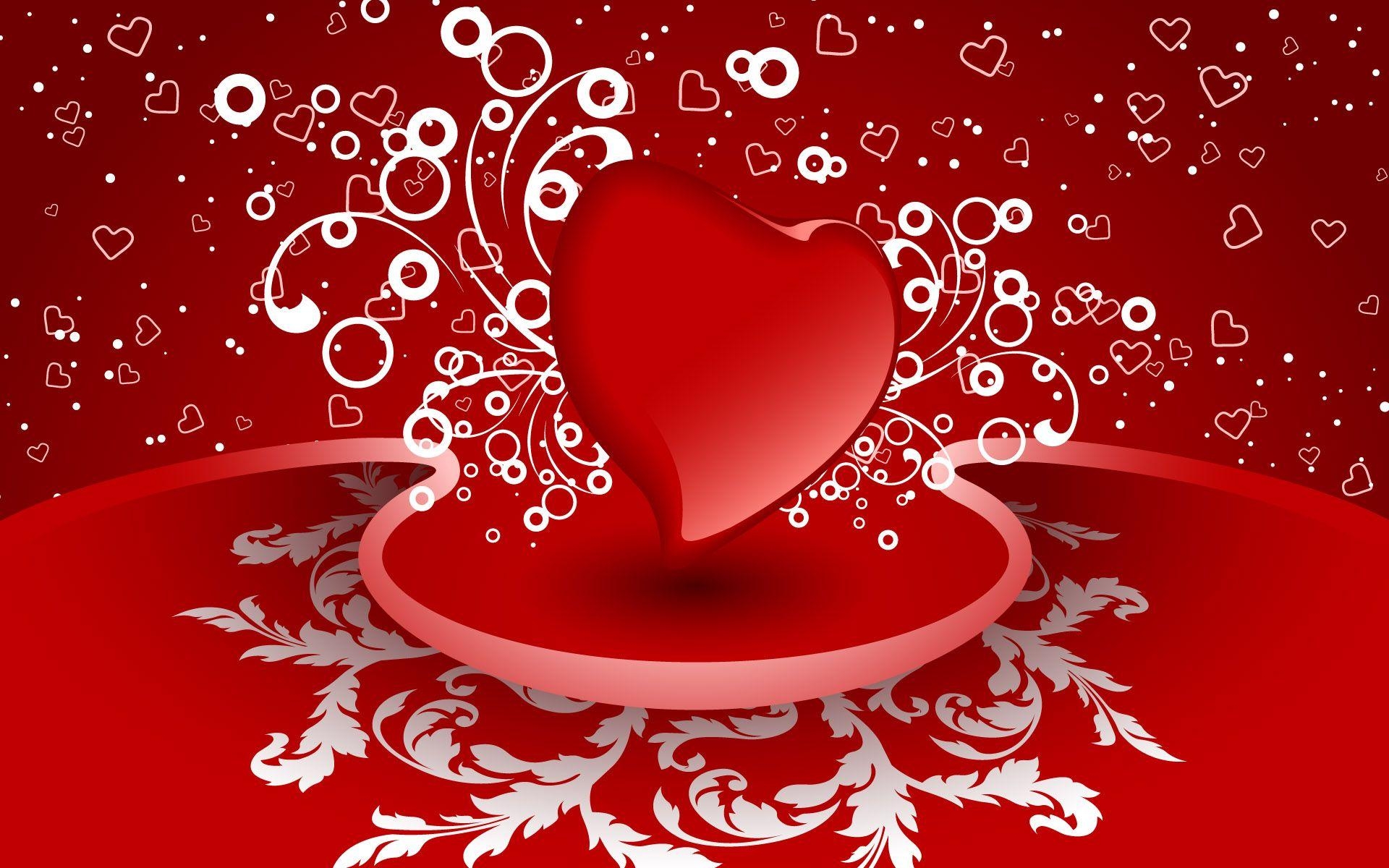 1920x1200 Red Valentines Heart Wallpaper, Desktop