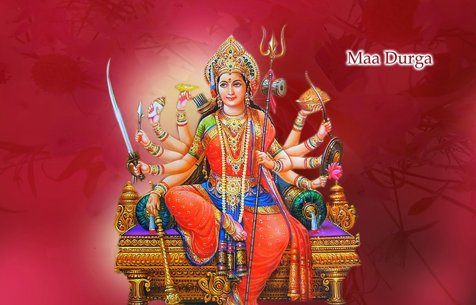 1600x1030 Maa Durga Goddess image picture gallery -wallpaper.net, Desktop