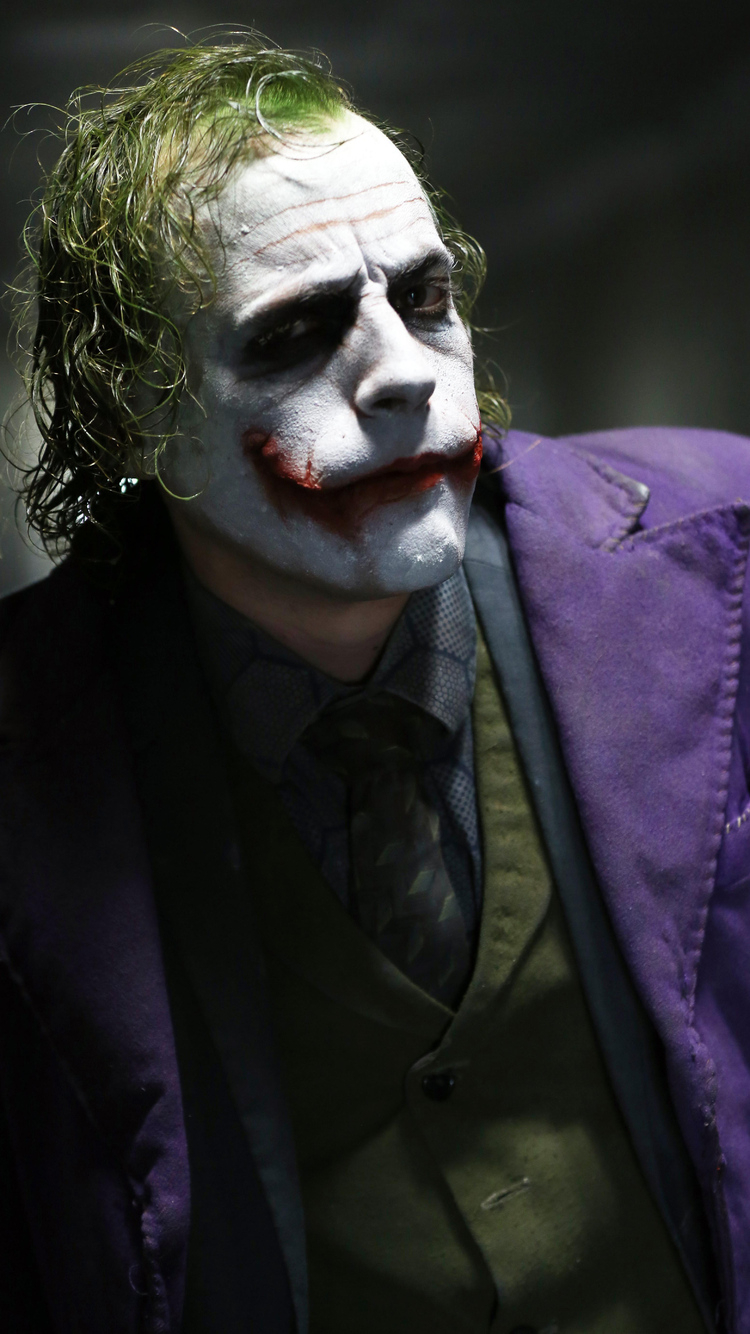 750x1340 Joker Heath Ledger 4k iPhone 6, Phone