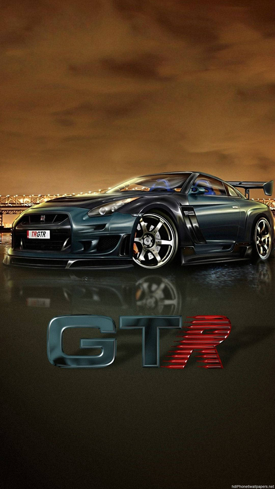 1080x1920 Download Black Nissan Gtr Car iPhone Wallpaper, Phone