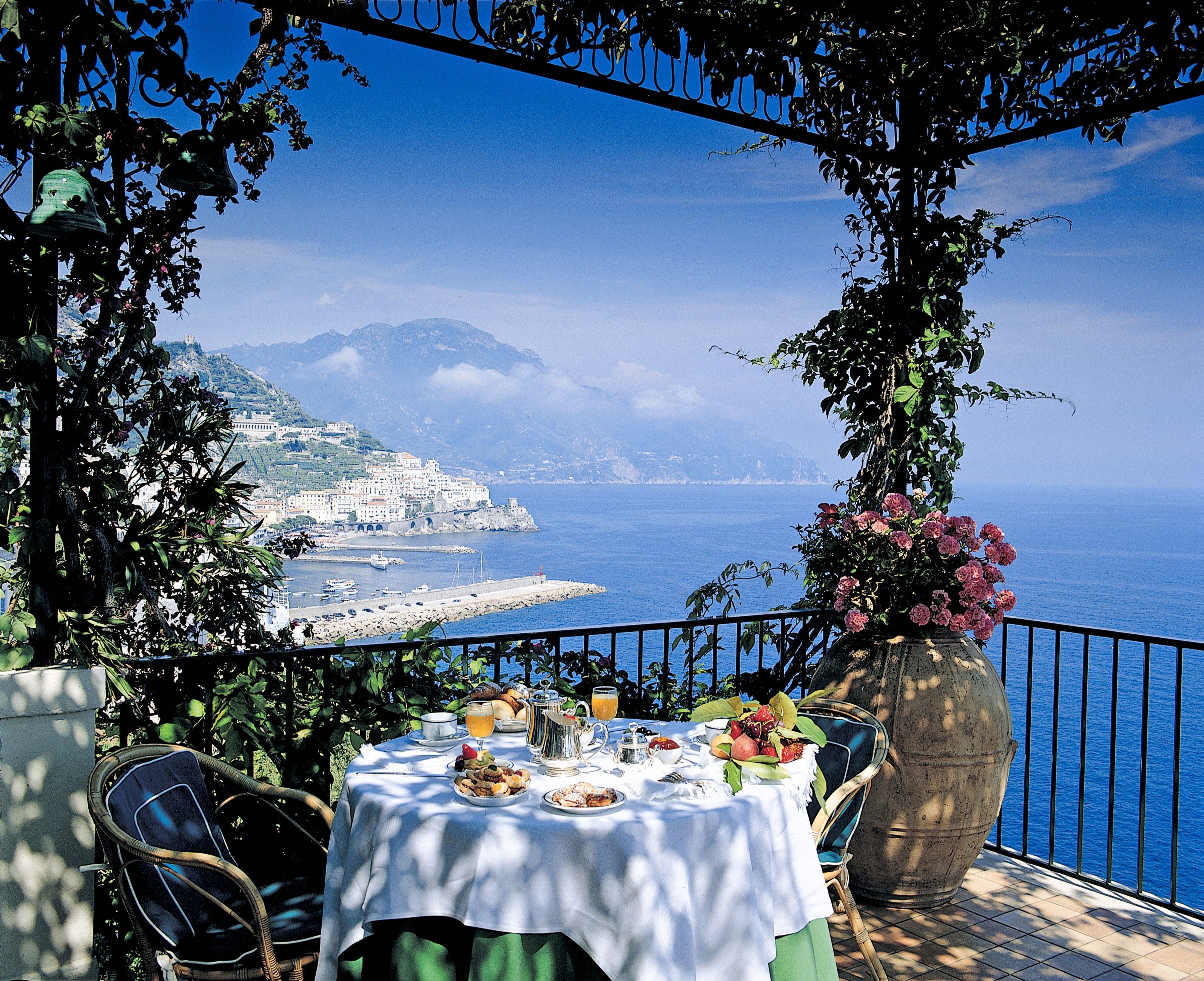 3190x2600 Other: Amalfi Coast Italy Veranda Wallpaper Gallery for HD 16:9, Desktop