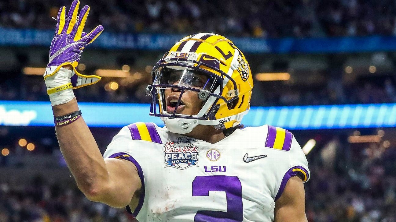 1300x730 LSU's Justin Jefferson looks to finish the job his brothers started, Desktop