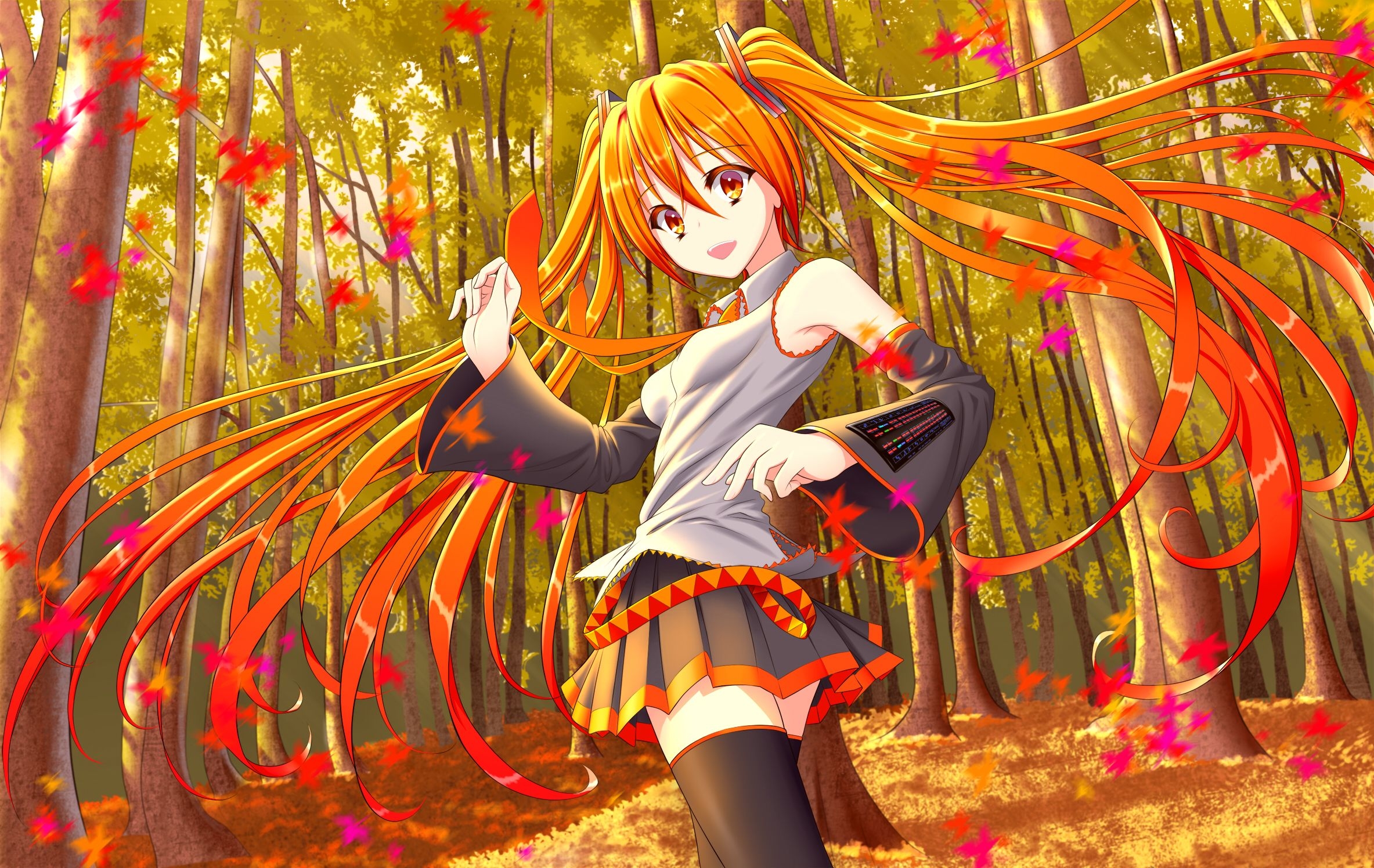 2370x1500 Autumn Anime Girl Wallpaperx1496, Desktop