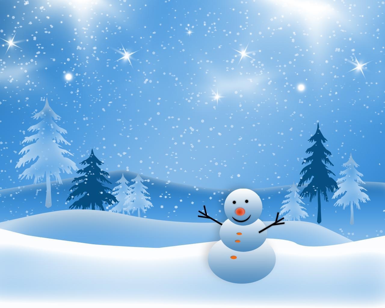 1280x1030 Winter Snowman, Desktop and mobile wallpaper, Desktop