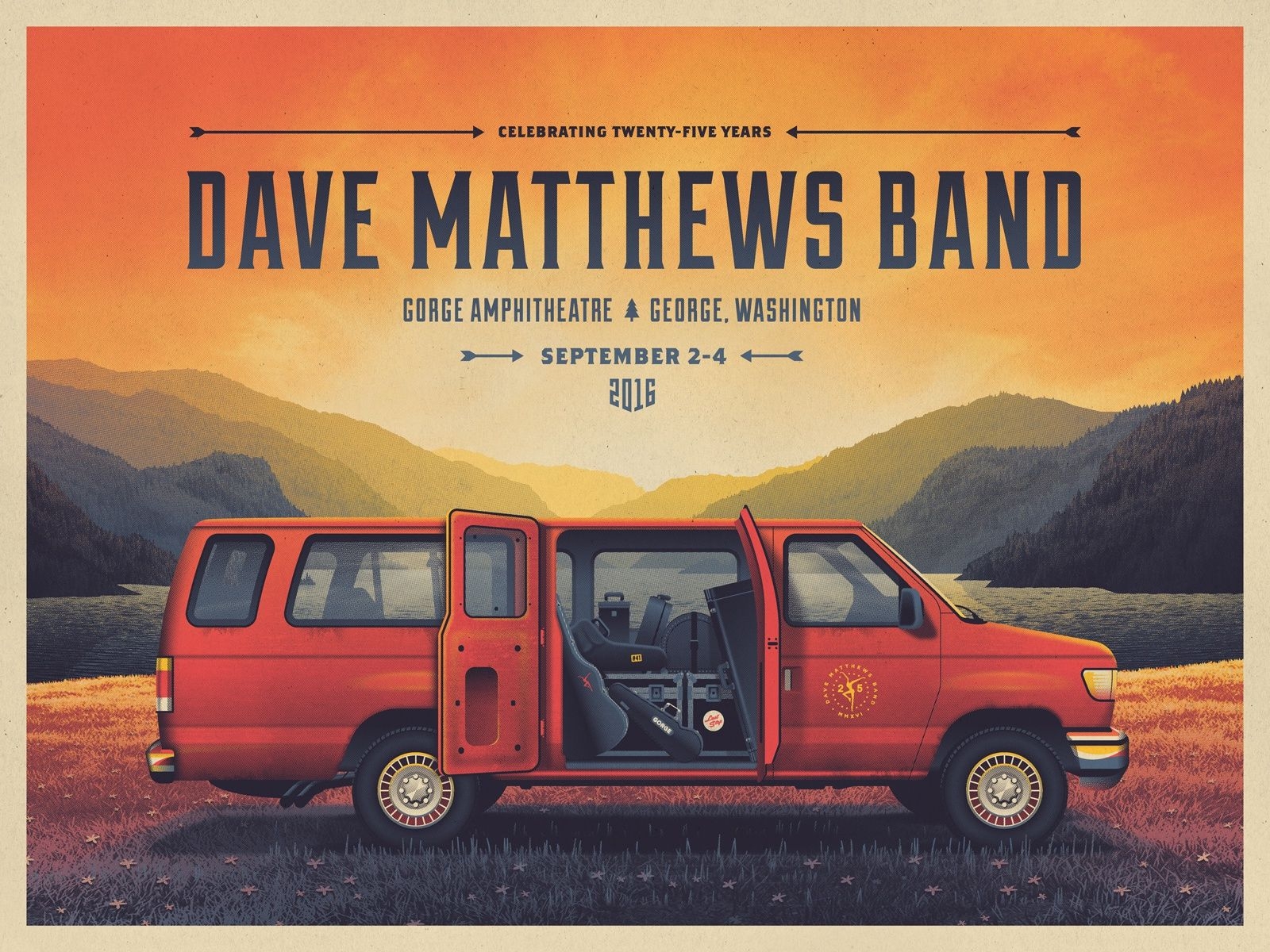 1600x1200 DKNG / Projects / Dave Matthews Band 25th Anniversary Poster, Desktop