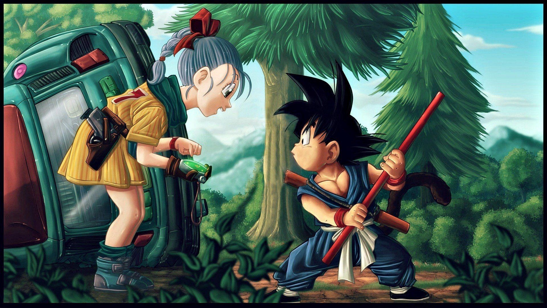 1920x1080 Bulma and Goku HD Wallpaper, Desktop