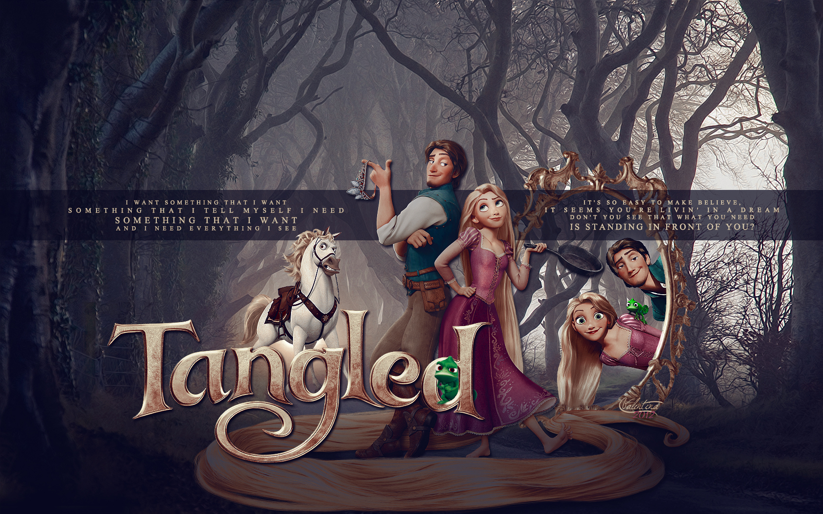 1680x1050 Tangled wallpaper (of Disney's Tangled) Wallpaper, Desktop