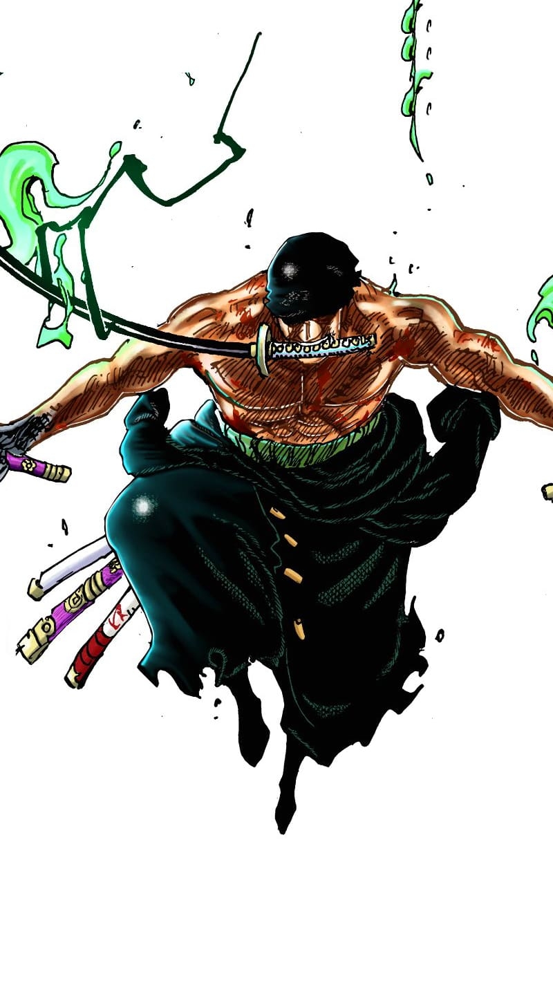 800x1430 Zoro King Of Hell Wallpaper, Phone