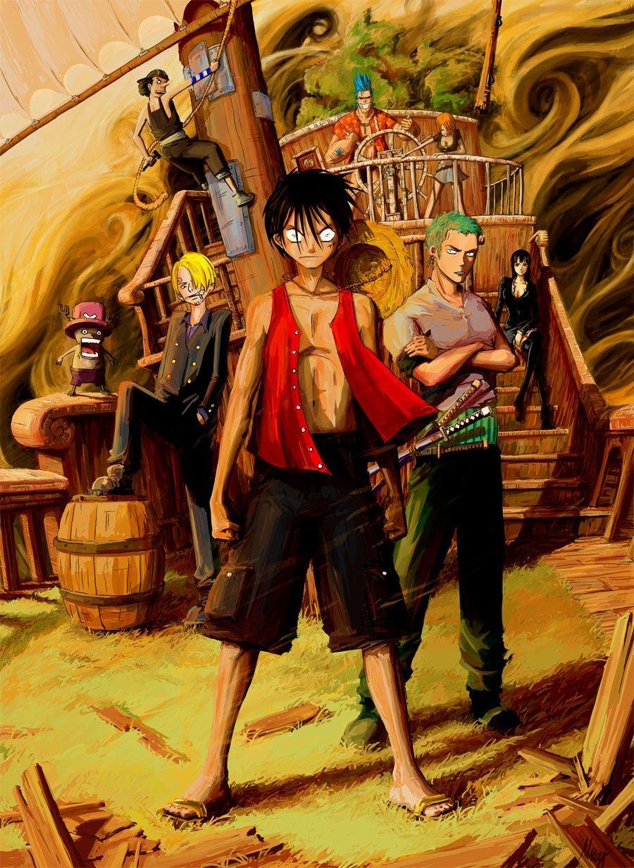 900x1240 One Piece Group Photo. Daily Anime Art, Phone