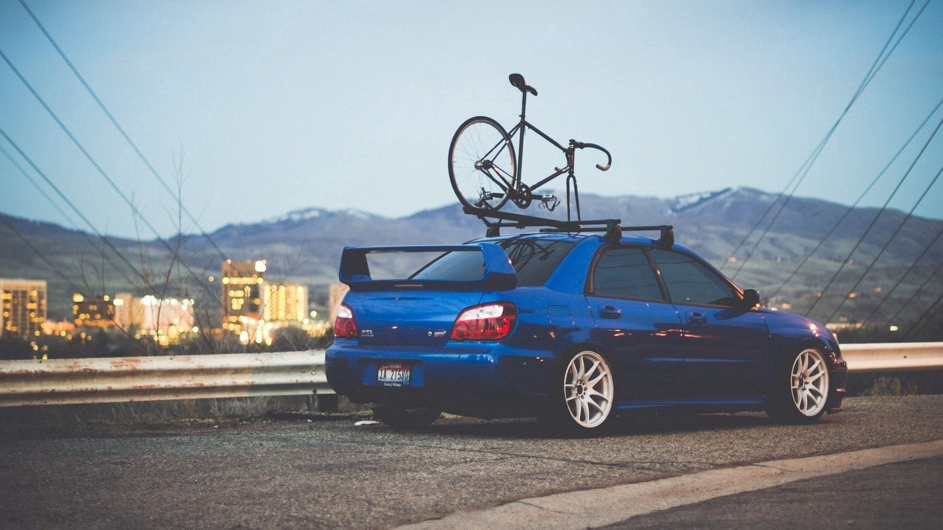 1920x1080 Download wallpaper  subaru, auto, blue, bike HD background, Desktop