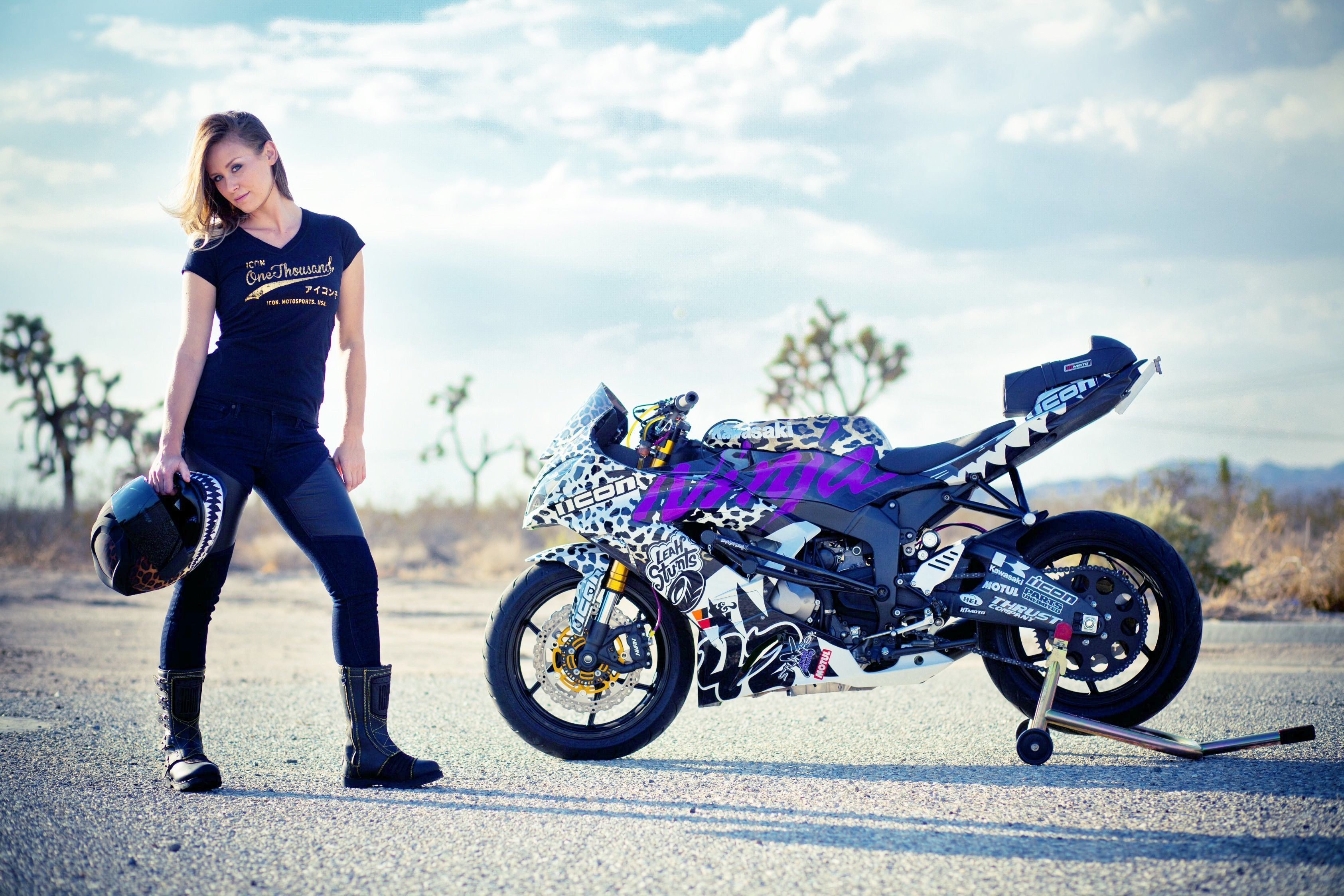 3370x2250 Bike Girl Wallpaper Free Bike Girl Background, Desktop