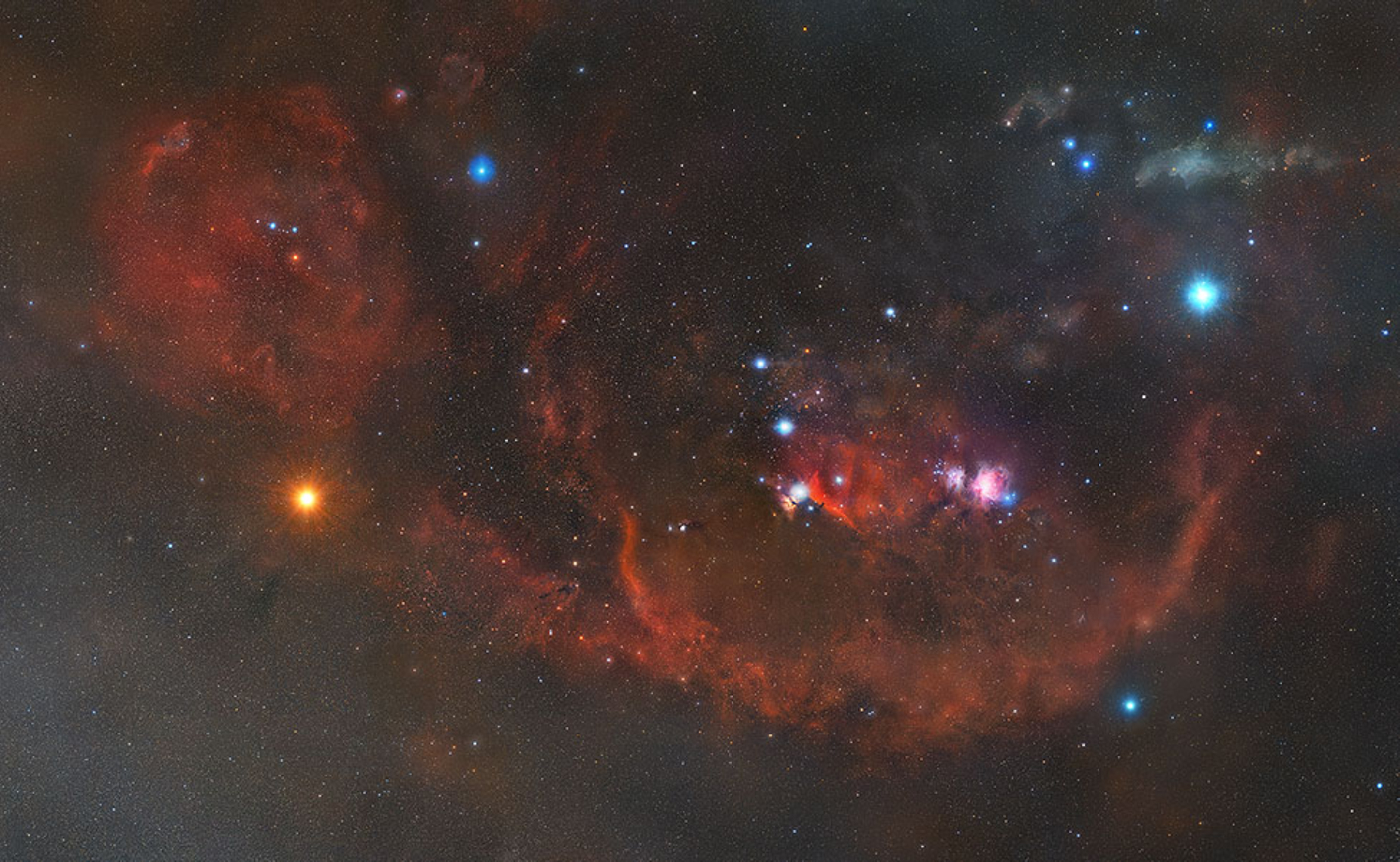 1860x1150 Enhance! Explore the Orion Constellation in Astounding Detail with This 2.5 Gigapixel Image That Took Five Years to Complete, Desktop