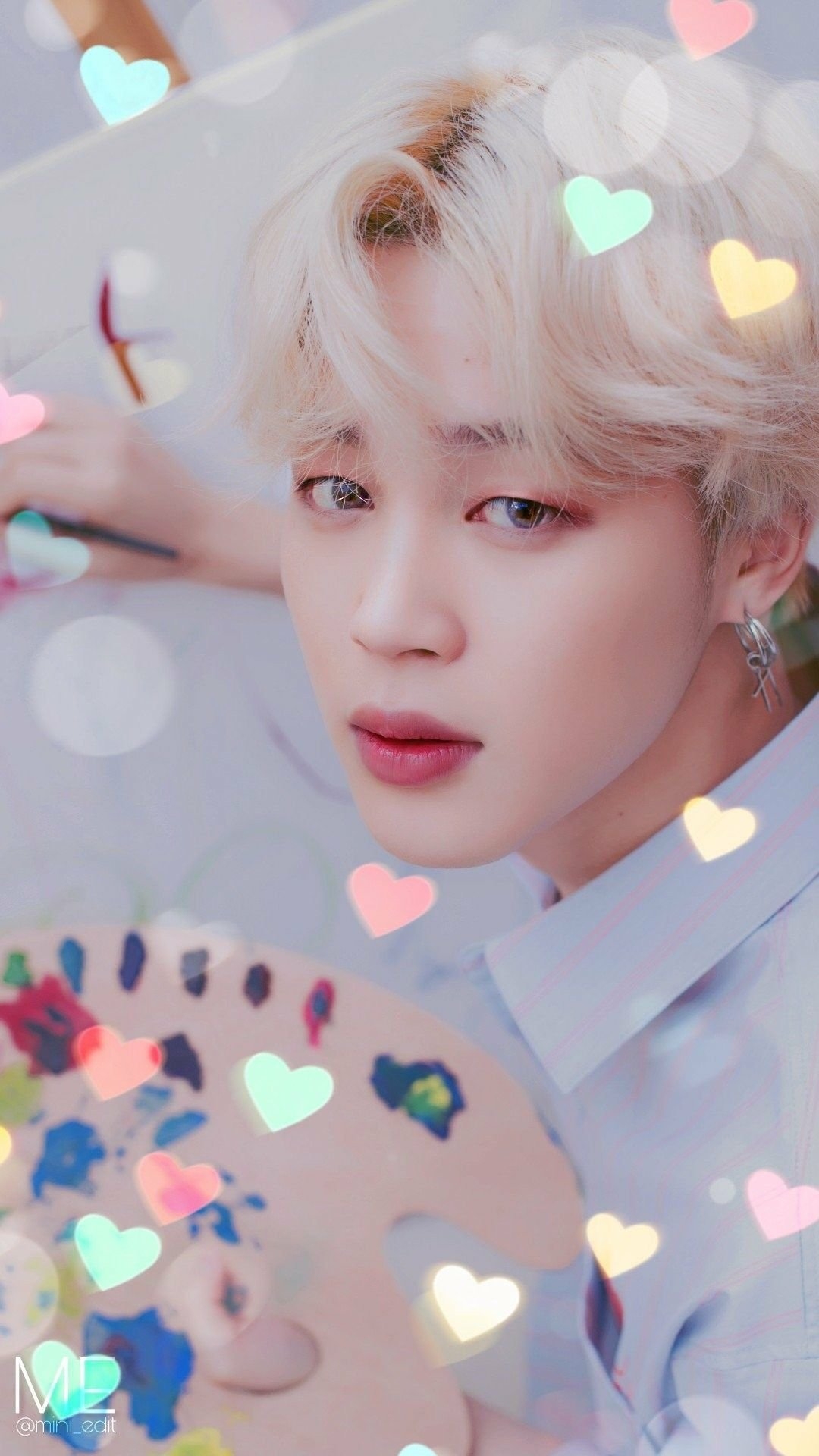 1080x1920 Abstract heart bts jimin Wallpaper, Phone