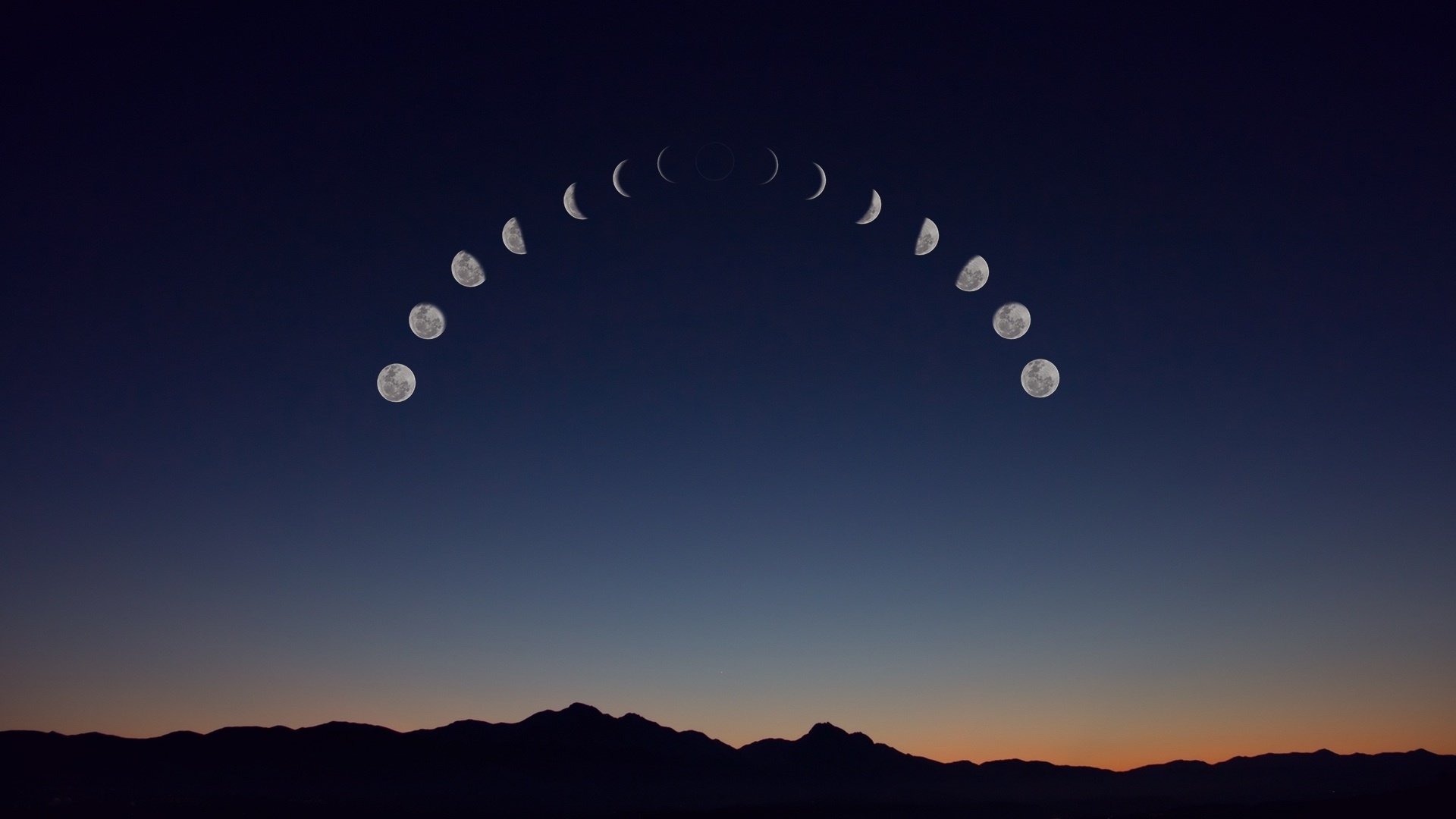 1920x1080 Moon Phases Wallpaper, Desktop