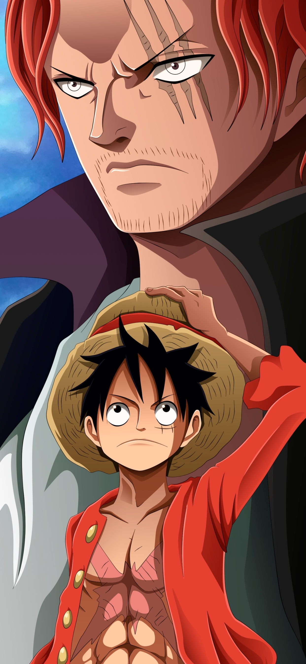 1250x2690 Mobile wallpaper: Anime, One Piece, Monkey D Luffy, Shanks (One Piece), 1160807 download the picture for free, Phone