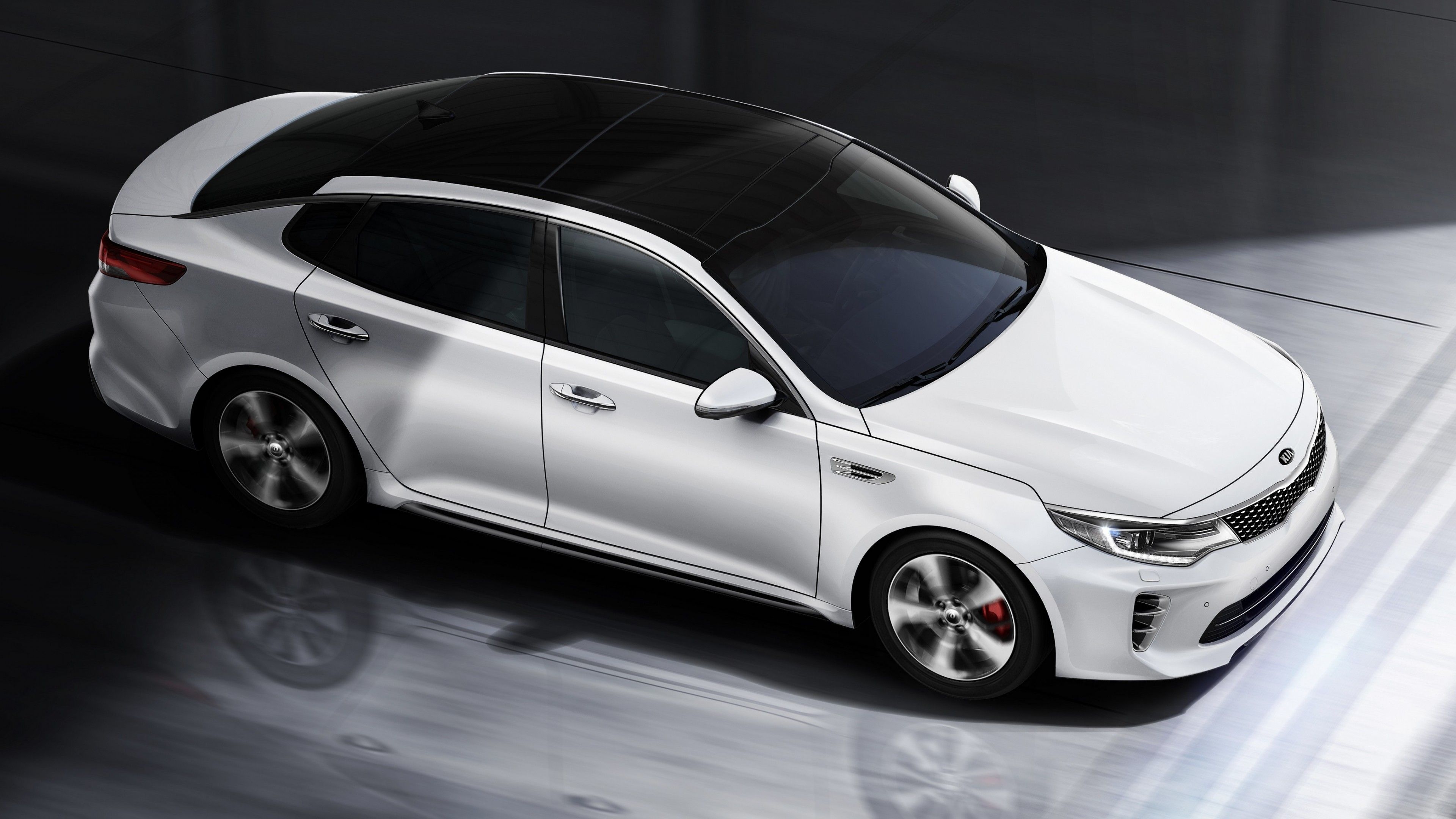 3840x2160 Wallpaper Kia Optima GT, supercar, white, luxury cars, sports car, Desktop