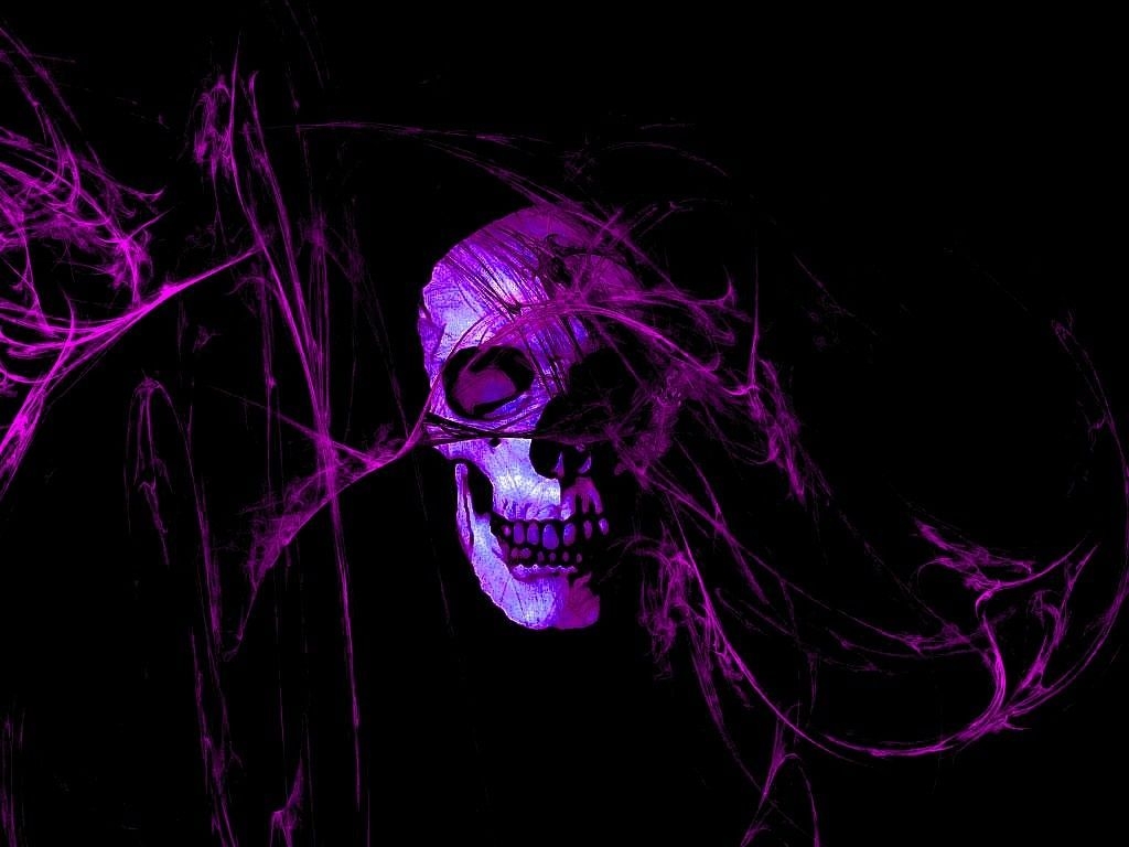 1030x770 Purple and Black Skull Wallpaper Free Purple and Black Skull Background, Desktop