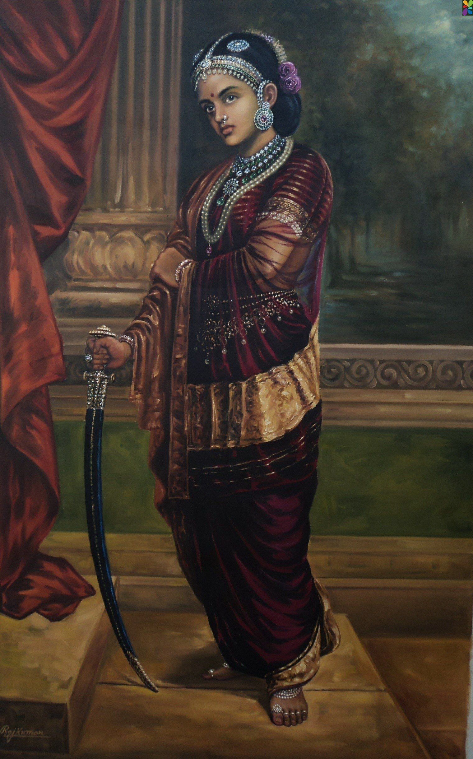 1530x2440 Rani Lakshmi Bai Image & Wallpaper. Indian women painting, Phone