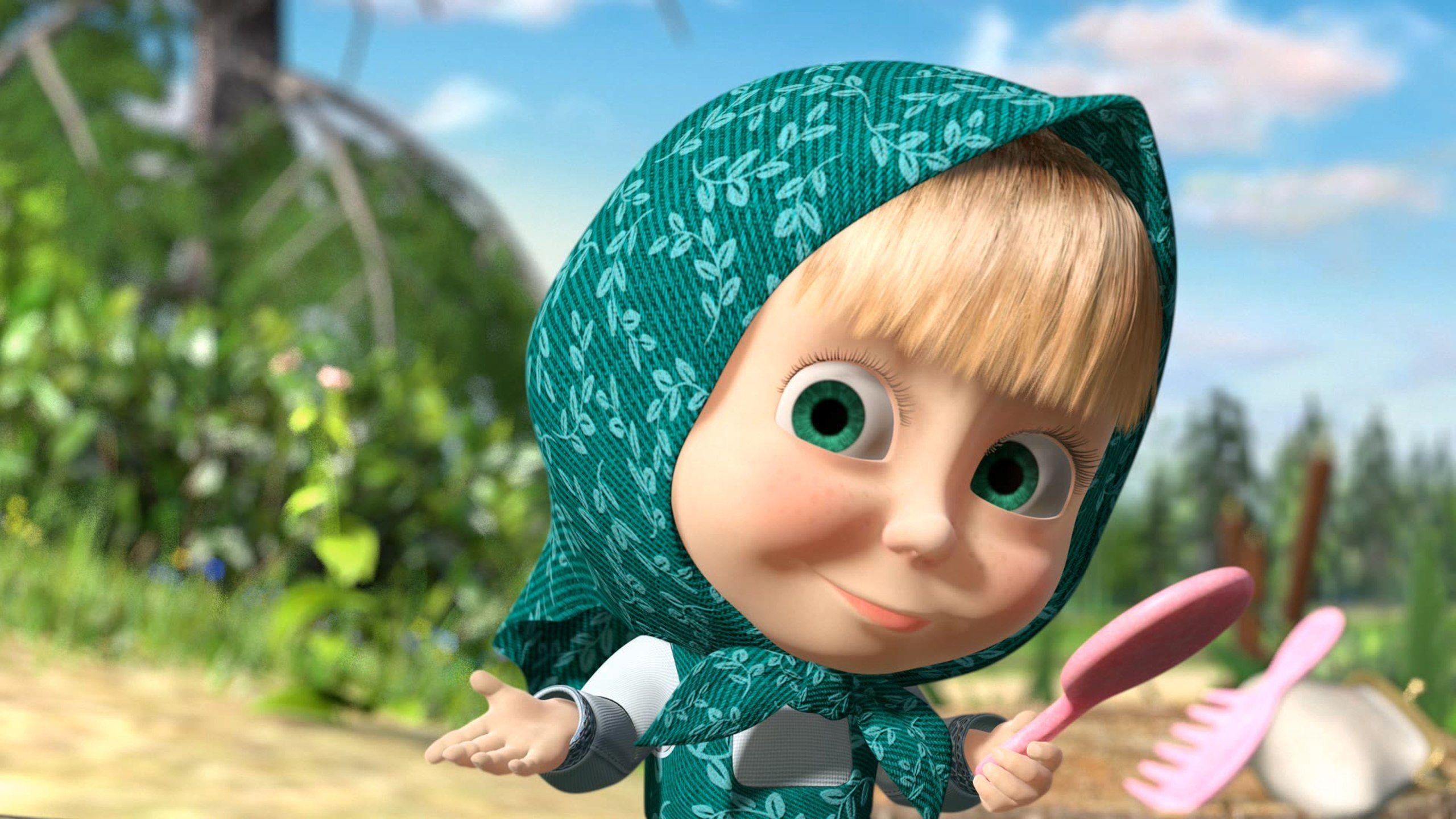 2560x1440 Foto Masha and the Bear Full HD Image Wallpaper for PC, Desktop