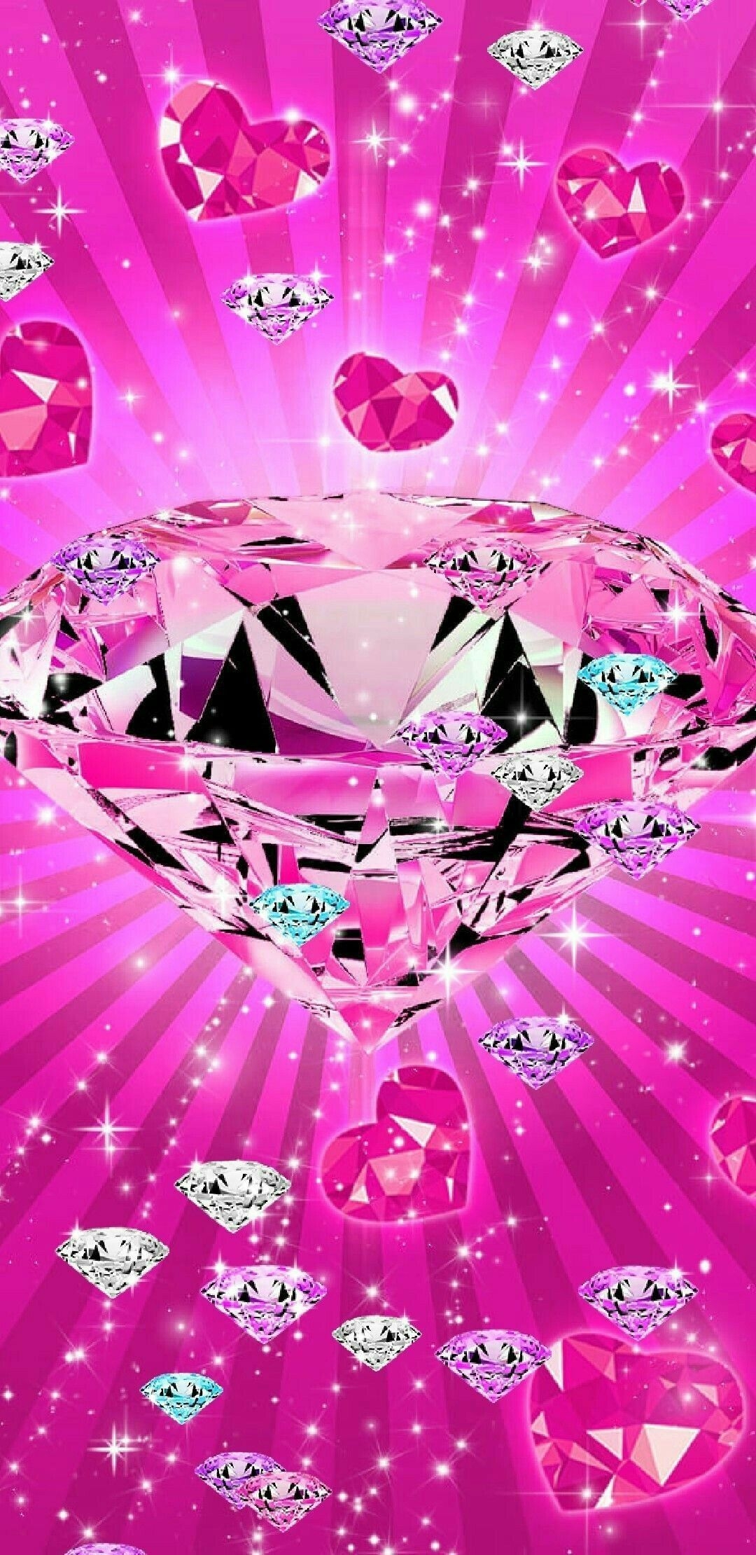 1080x2220 Lovely Pink Wallpaper Diamond. Bling wallpaper, Diamond, Phone