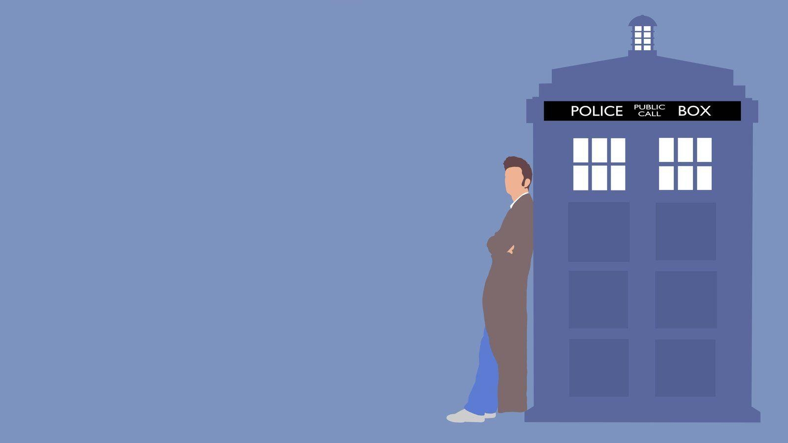 1600x900 More Like The 10th Doctor and his TARDIS Wallpaper, Desktop