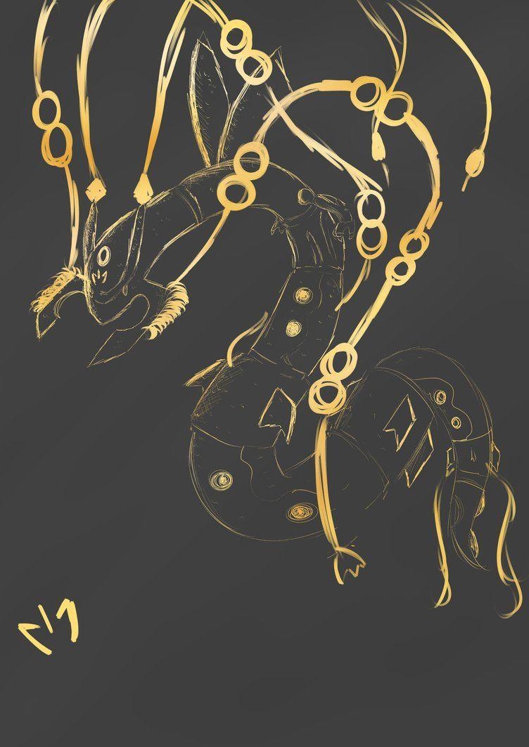 760x1070 Mega Rayquaza (scratch Art) By Sagey Cat, Phone