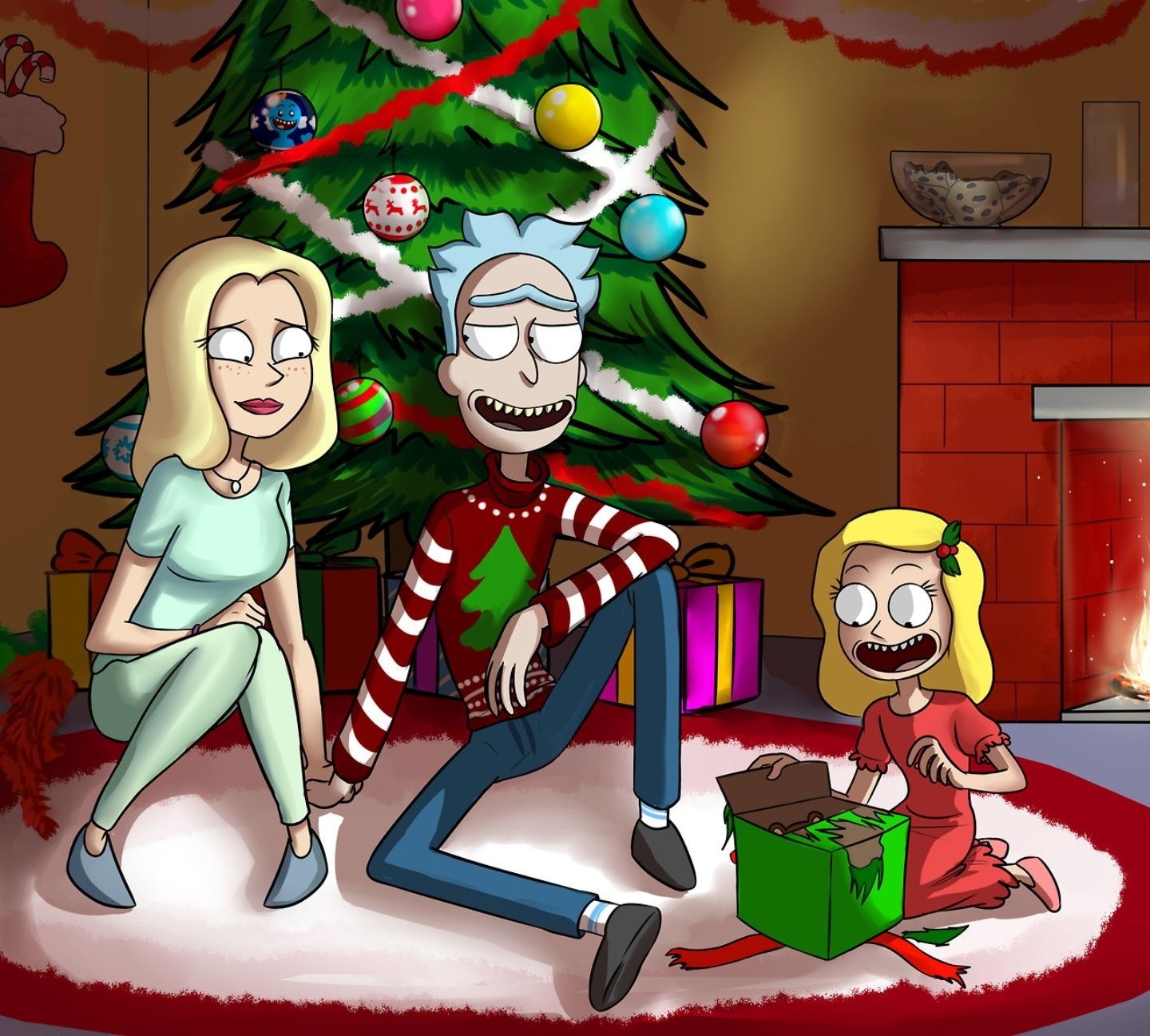 1440x1300 Rick and Morty Christmas. Rick and morty characters, Rick i morty, Rick and morty, Desktop