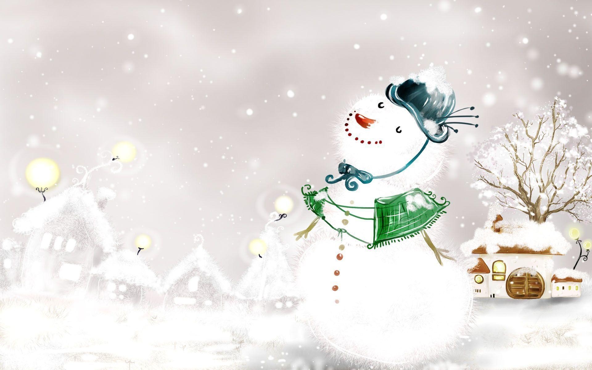 1920x1200 Free Winter Snowman, wallpaper, Free Winter Snowman, Desktop