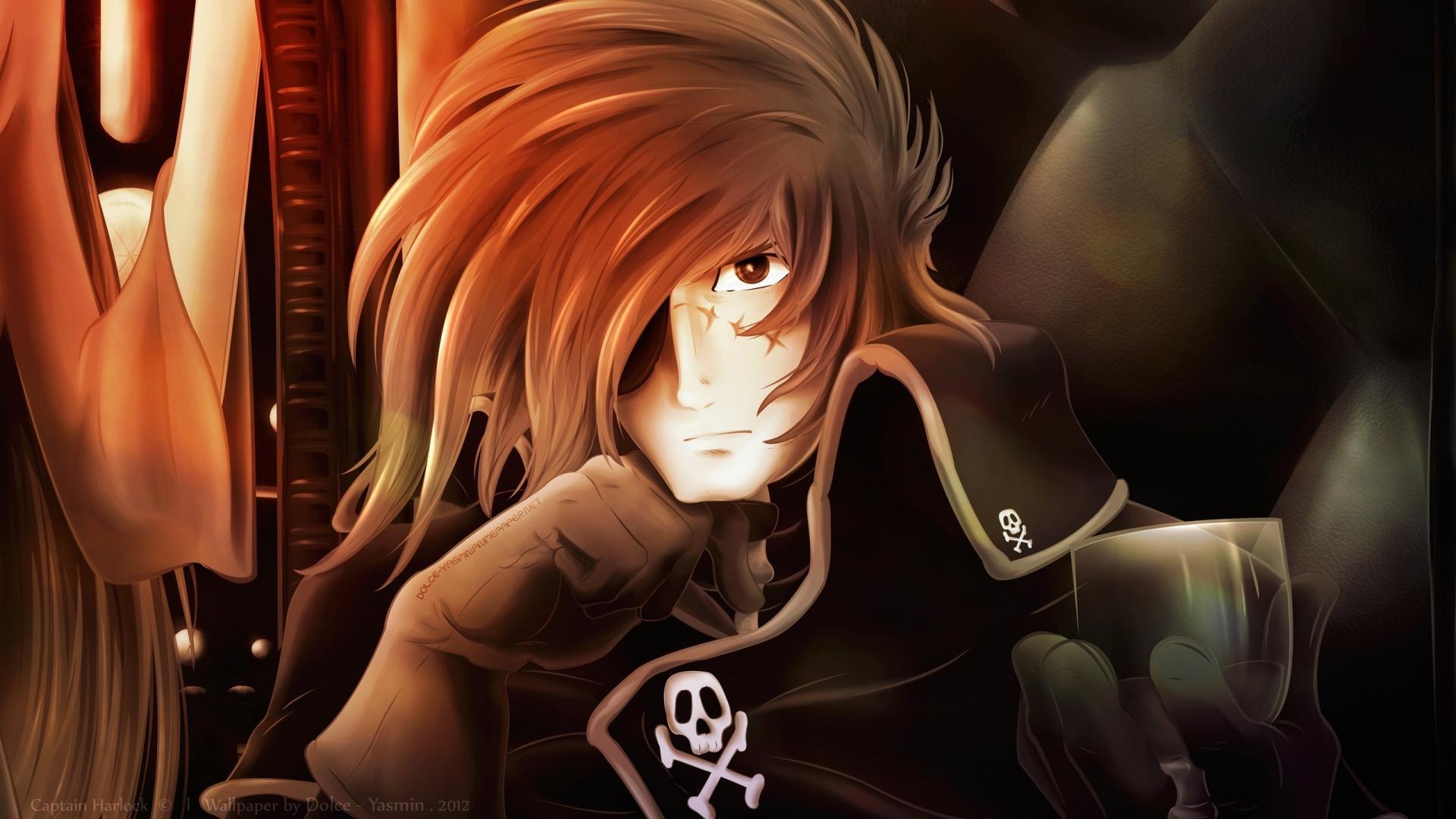 1920x1080 Lonely captain harlock anime boys albator blues wallpaper, Desktop