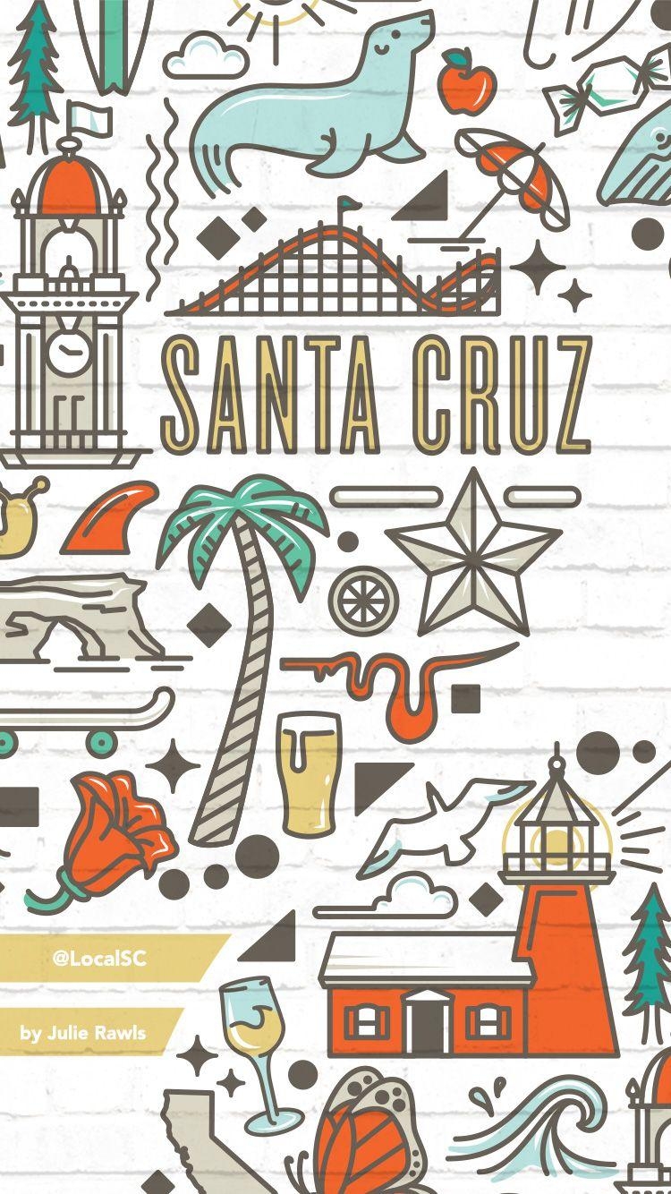 750x1340 Free Beach Wallpaper Icon. Local Santa Cruz, Phone